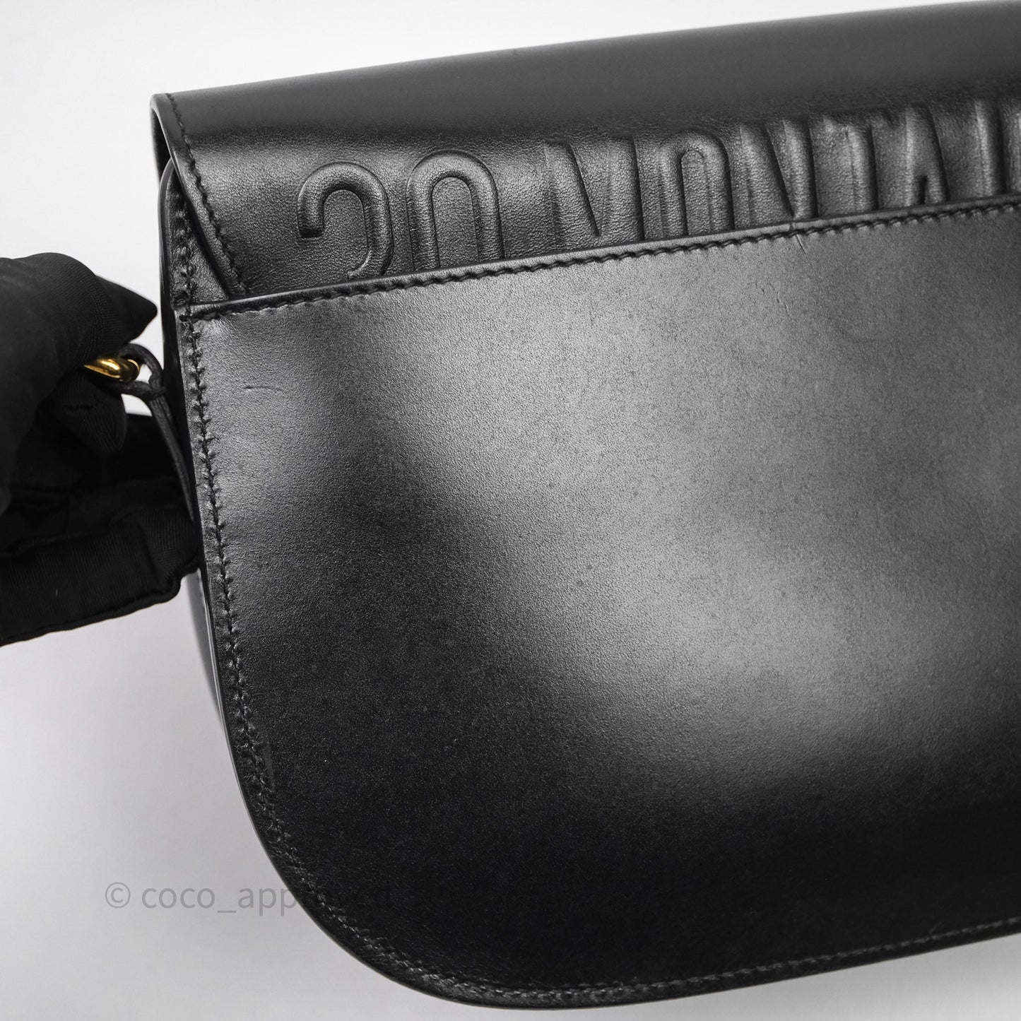 Christian Dior Medium Bobby Flap Black Box Calfskin