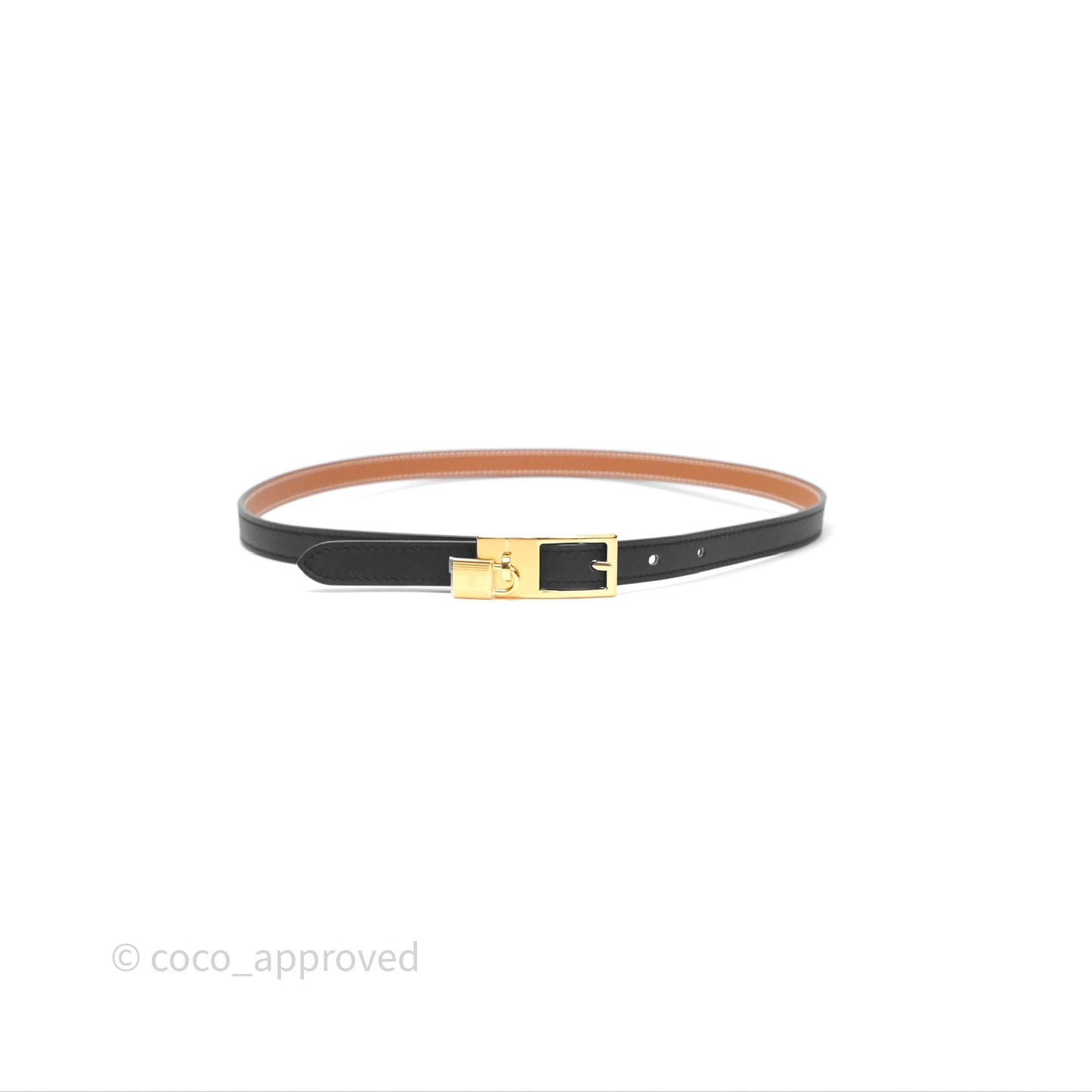 Hermès Swift/Epsom Lucky 15 Belt Gold Hardware