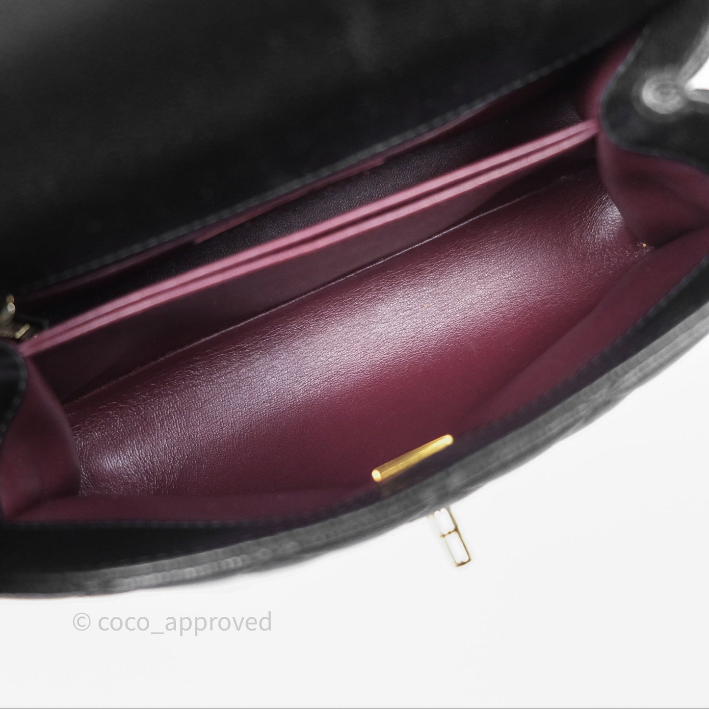 Chanel Small Coco Handle Quilted Black Caviar Gold Hardware