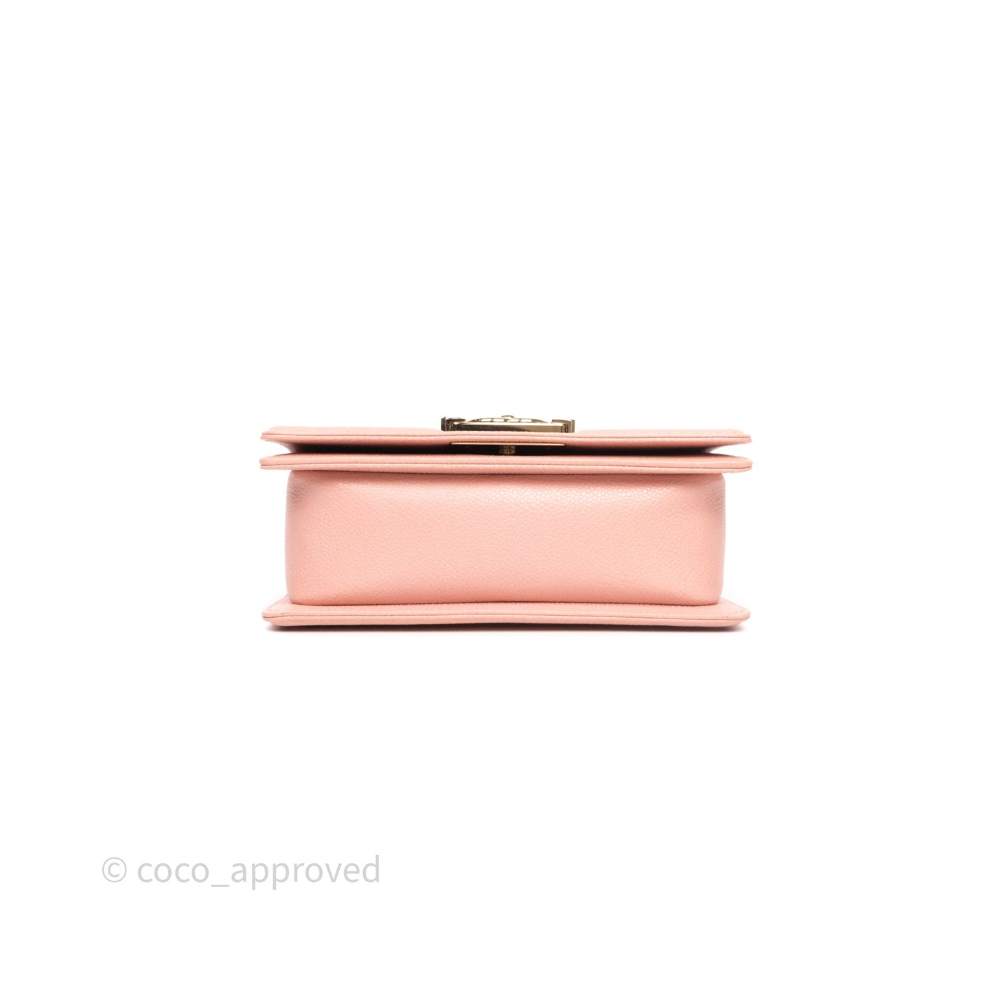 Chanel Small Boy Quilted Pink Caviar Gold Hardware
