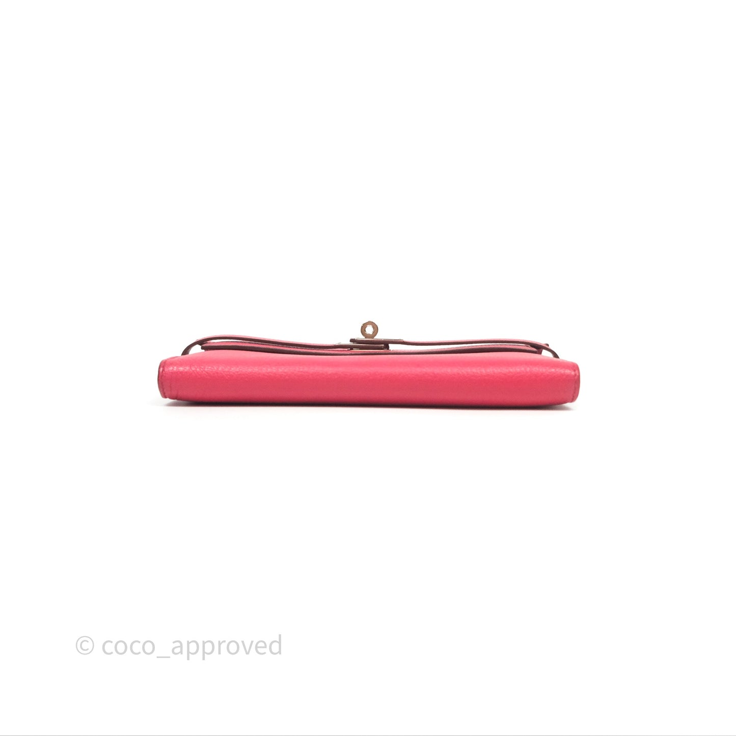Hermès Kelly Wallet Pink Chevre Mysore Palladium Hardware
