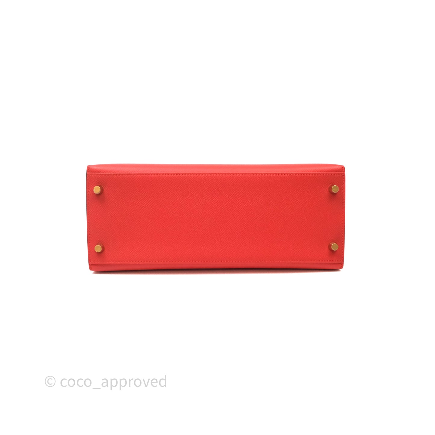 Hermès Kelly 28 Sellier Capucine 9T Epsom Gold Hardware