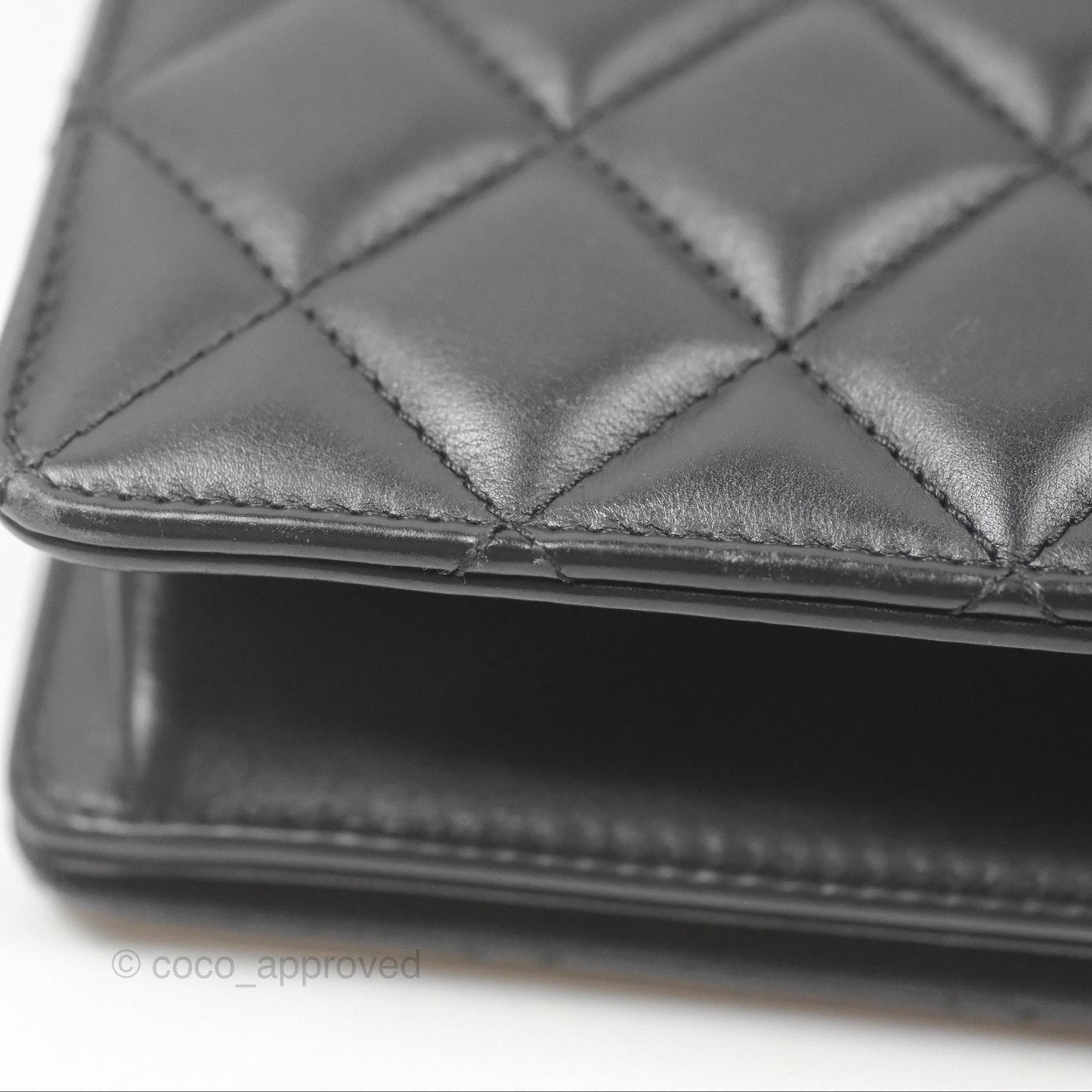 Chanel Quilted Ballerina Small Flap Bag Black Lambskin Ruthenium Hardware