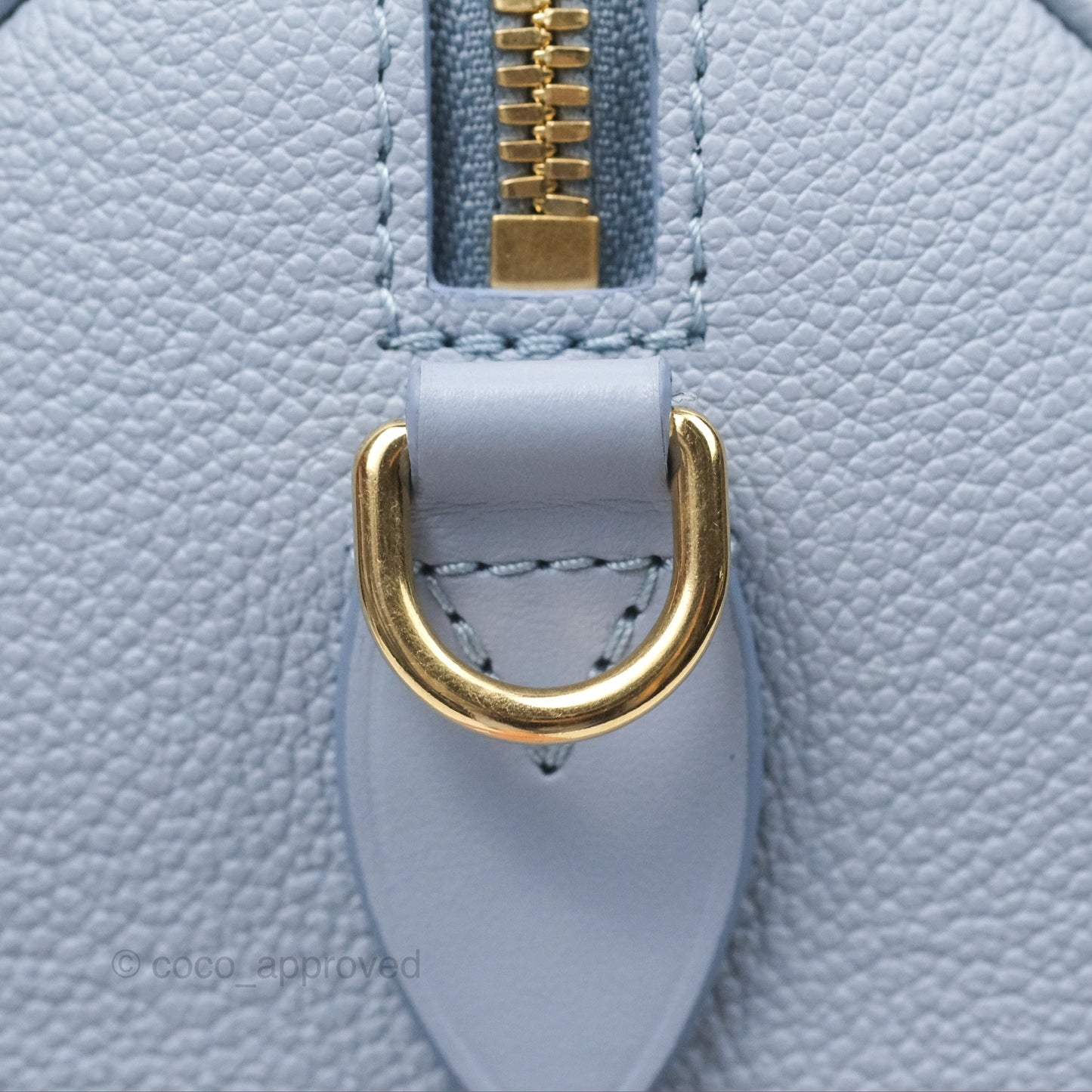 Louis Vuitton Speedy Bandoulière 20 Monogram Empreinte Leather Blue Hour