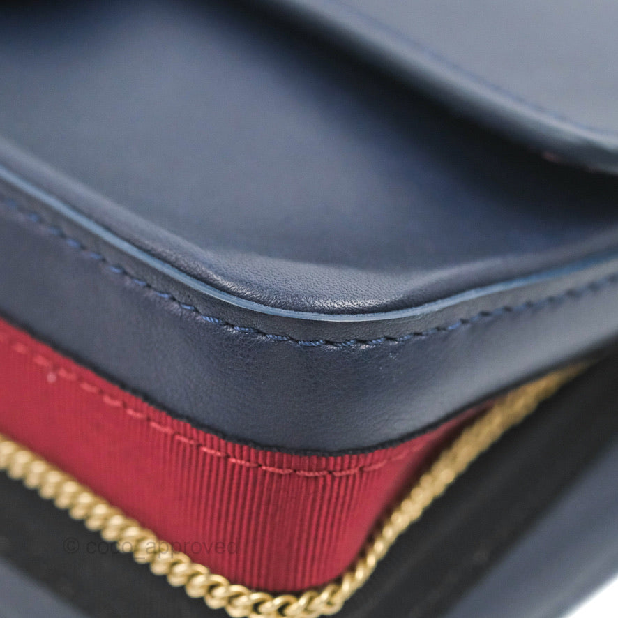 Chanel Nude Reissue 2.55 Medallion Flap 225 Navy Calfskin