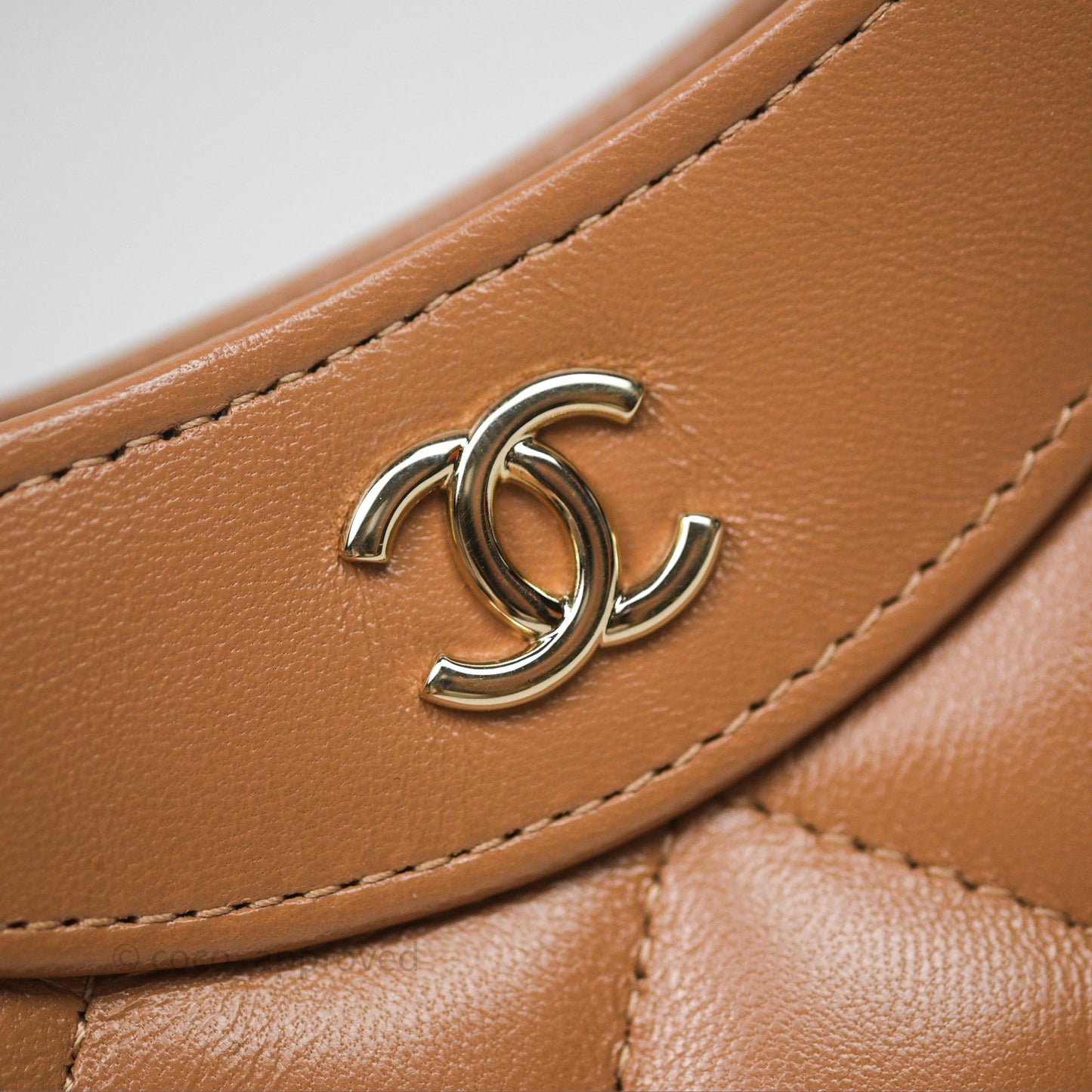 Chanel Nano 31 Dark Beige Shiny Lambskin Gold Hardware