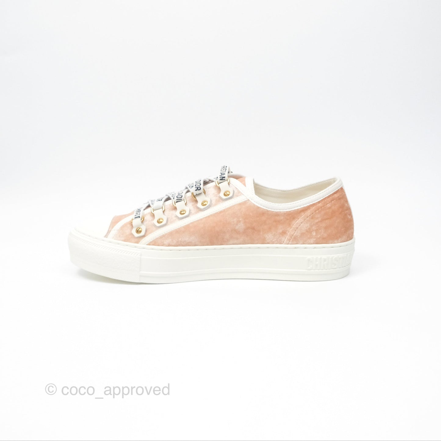 Dior Walk'N'Dior Low Top Sneakers Nude Size 38