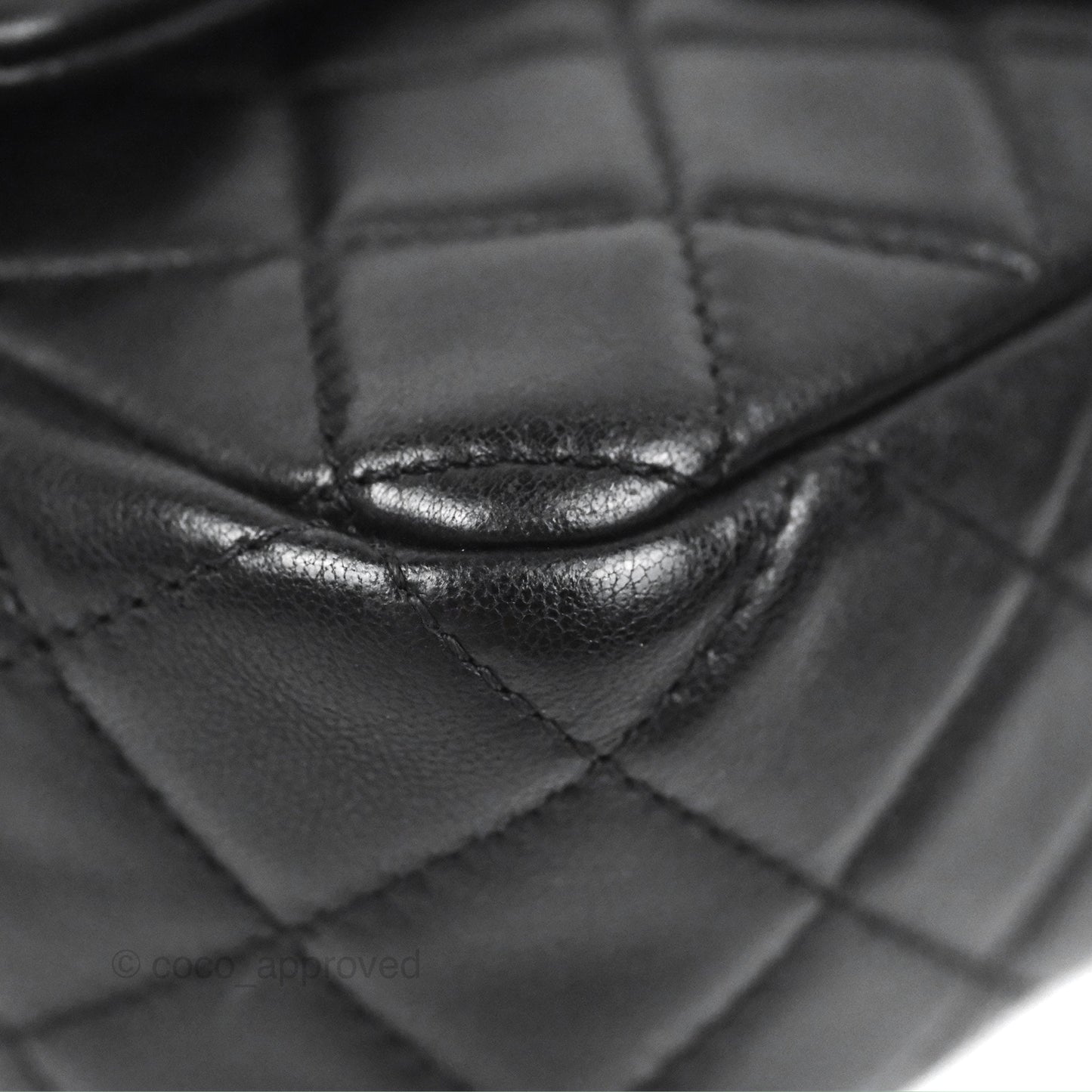 Chanel Mini Rectangular Pearl Crush Black Lambskin Aged Gold Hardware