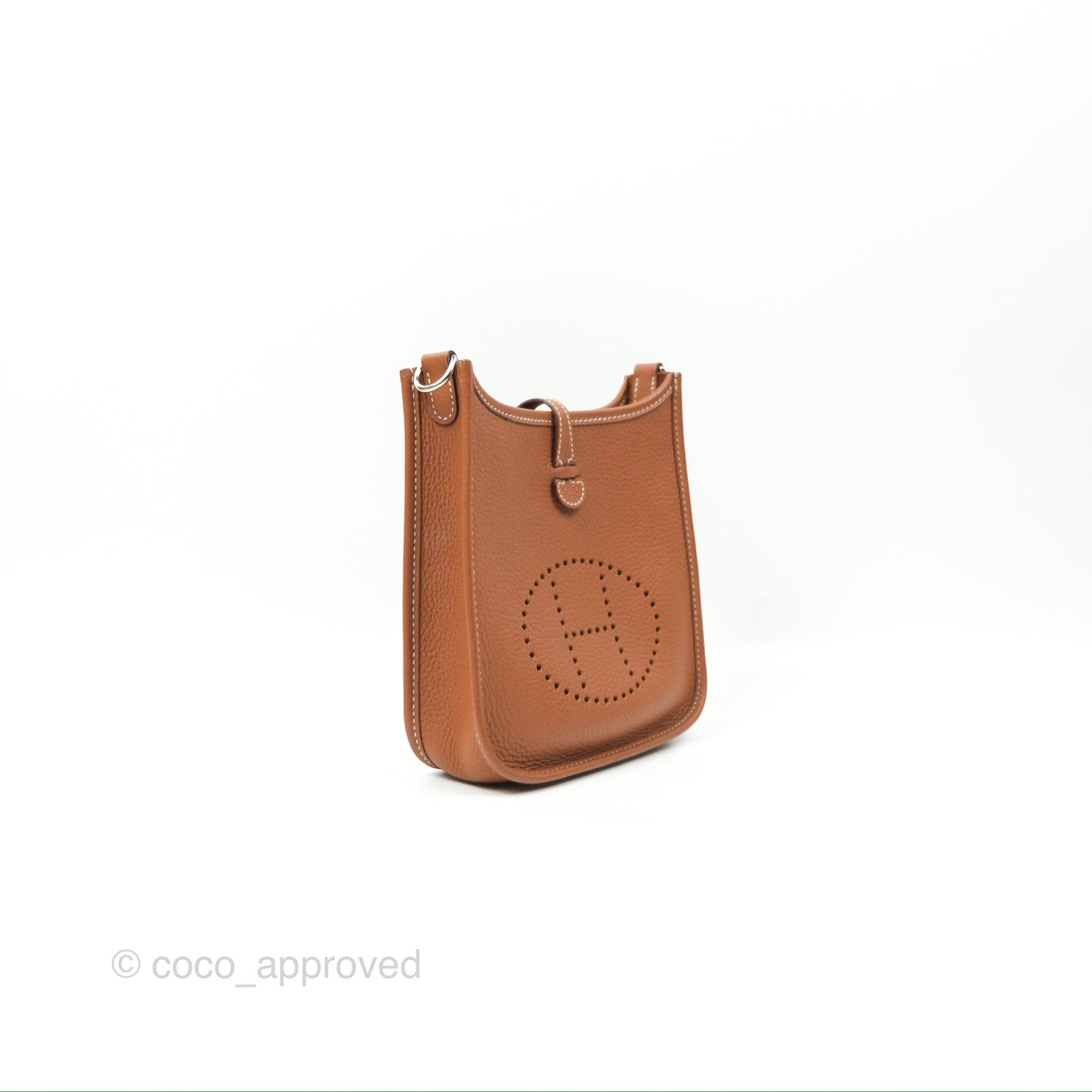 Hermès Mini Evelyne 16 Gold Clemence Sangle Flipperball Pladium Hardware