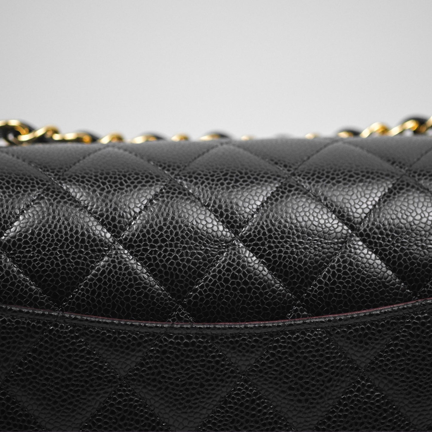 Chanel Jumbo Double Flap Black Caviar Gold Hardware⁣⁣
