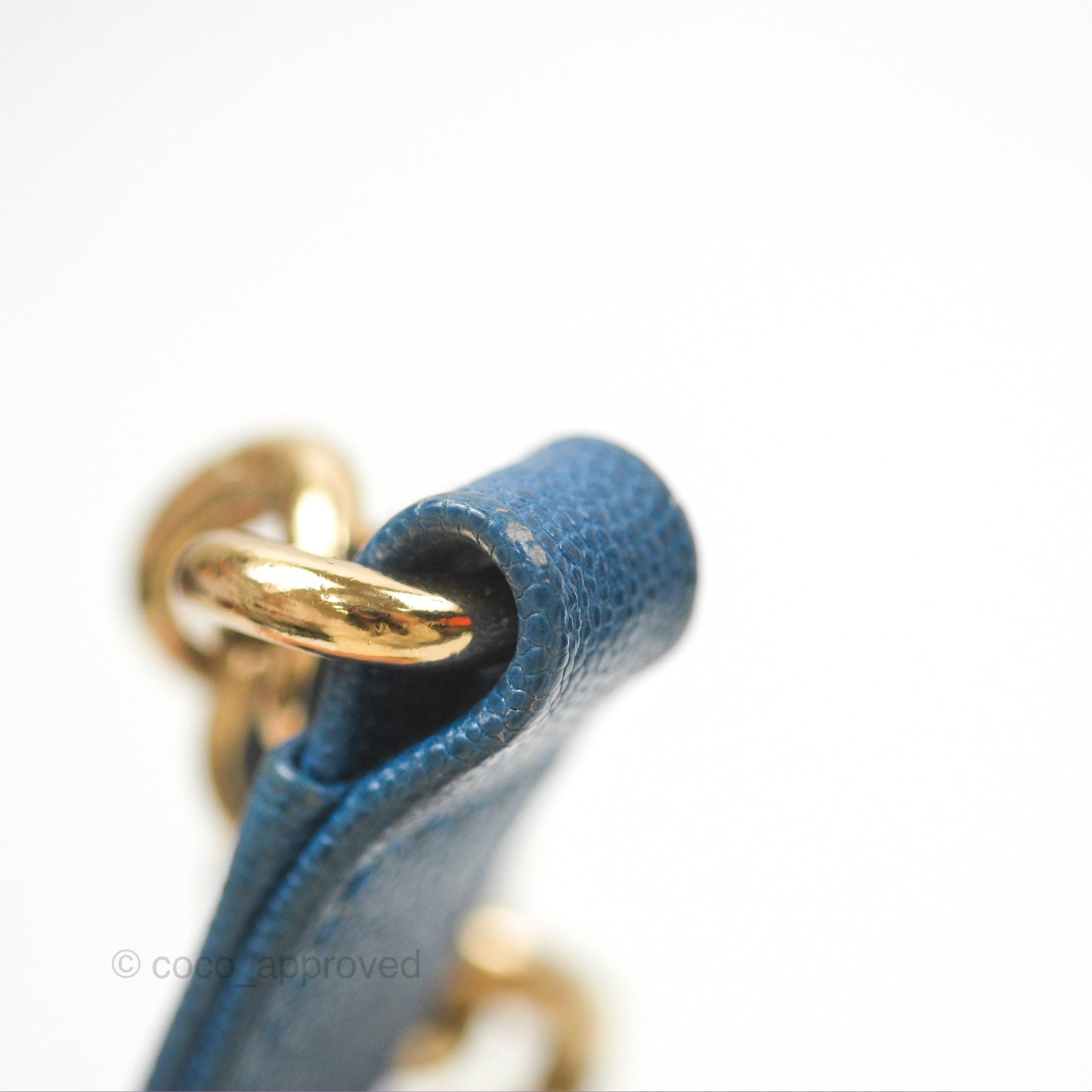 Chanel Small Boy Blue Caviar Gold Hardware