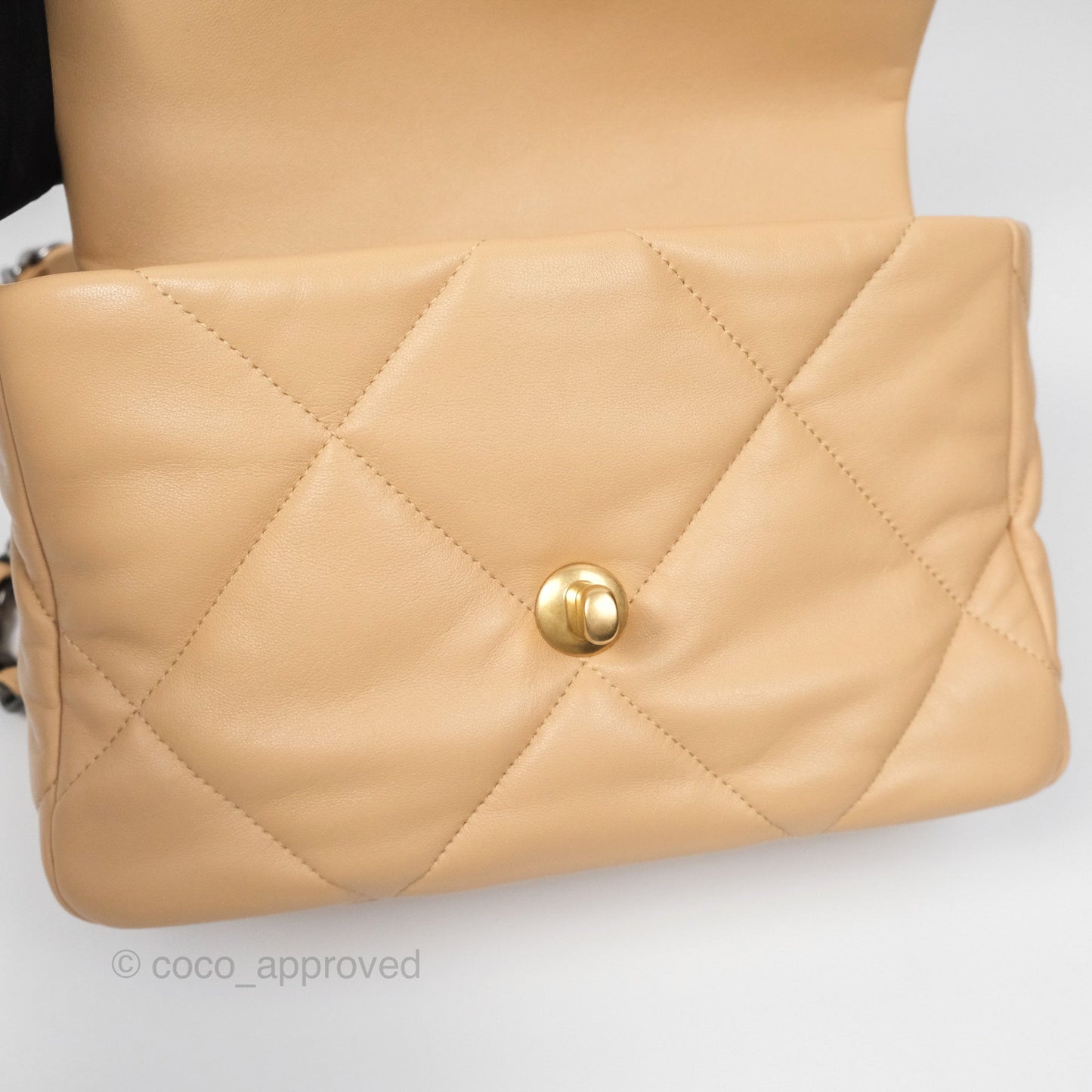 Chanel 19 Small Beige Mixed Hardware