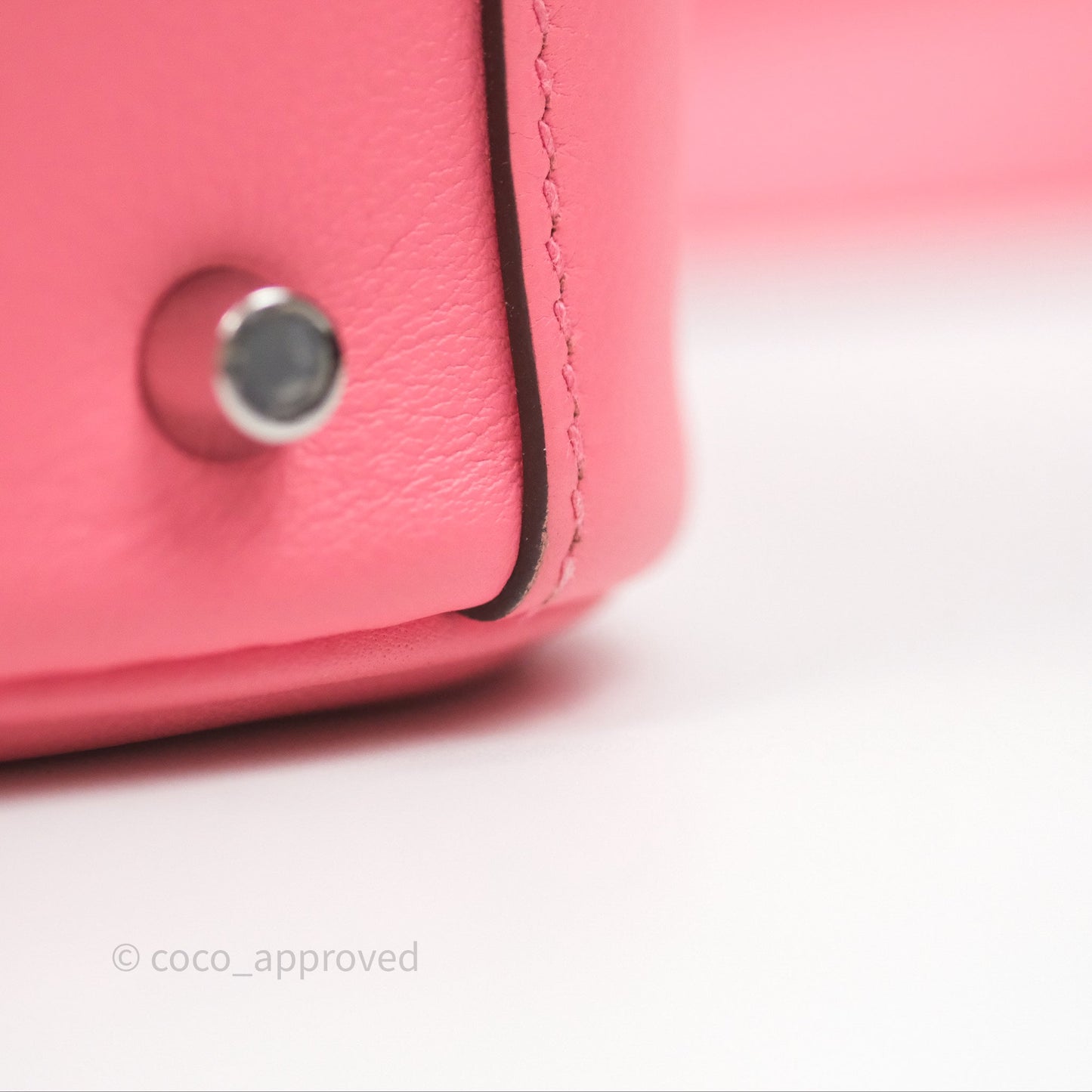 Hermès Mini Lindy 20 Rose Ete K4 Swift Palladium Hardware