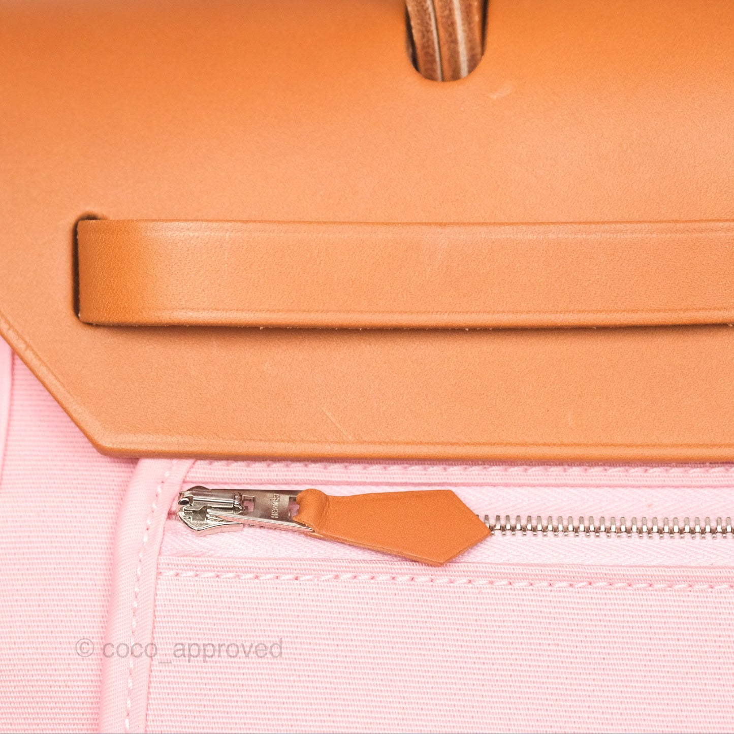 Hermès Herbag Zip 31 Rose Sakura 3Q Canvas Palladium Hardware