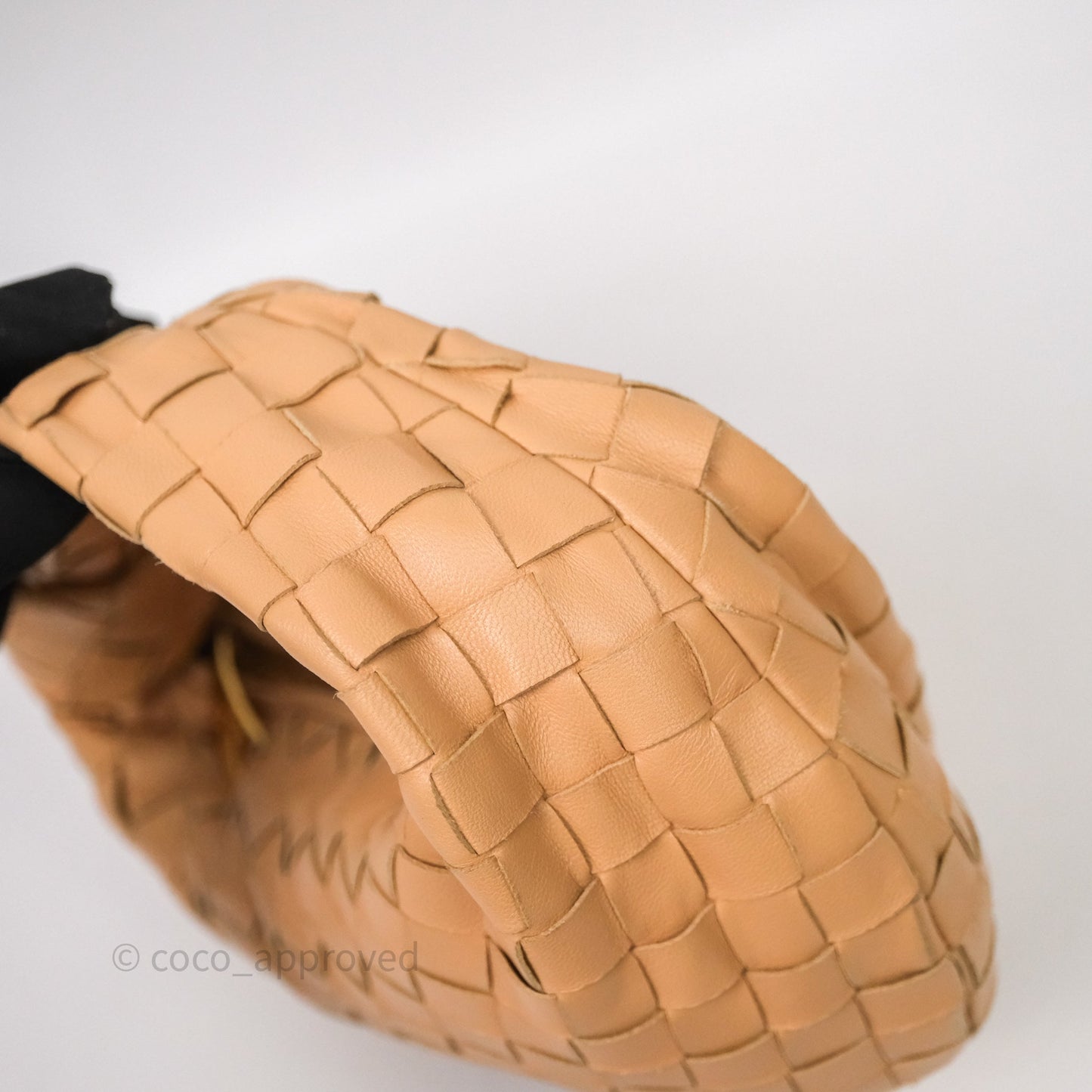Bottega Veneta Mini Jodie Bag Intrecciato Beige Lambskin