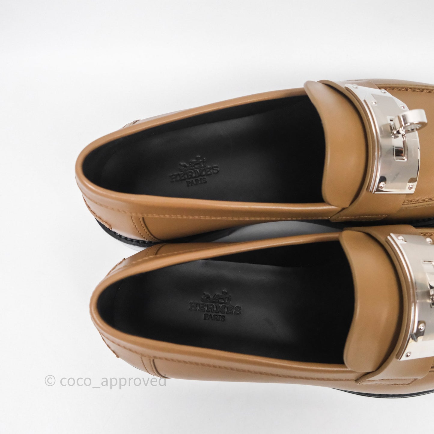 Hermès A Eclair Kelly Loafer Brown Size 38.5