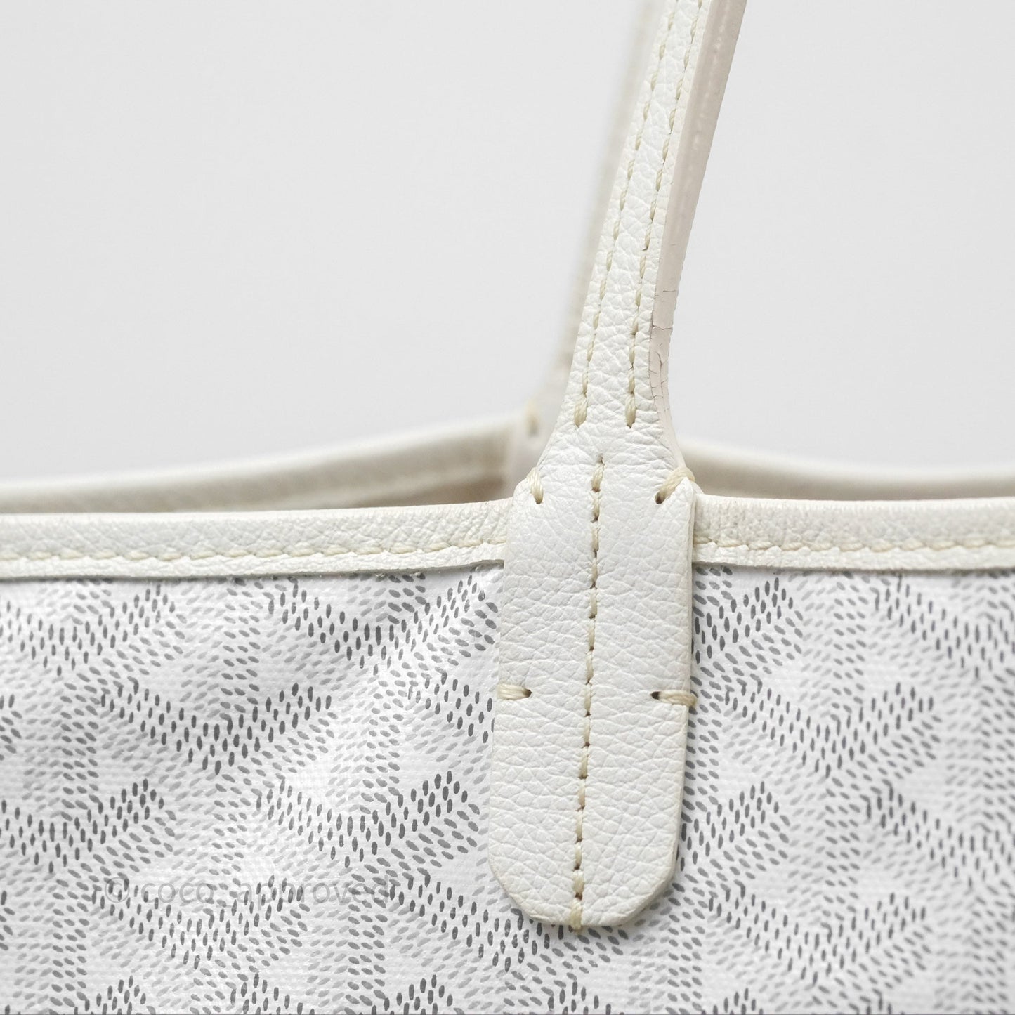 Goyard Saint Louis Tote Bag GM Blanc White