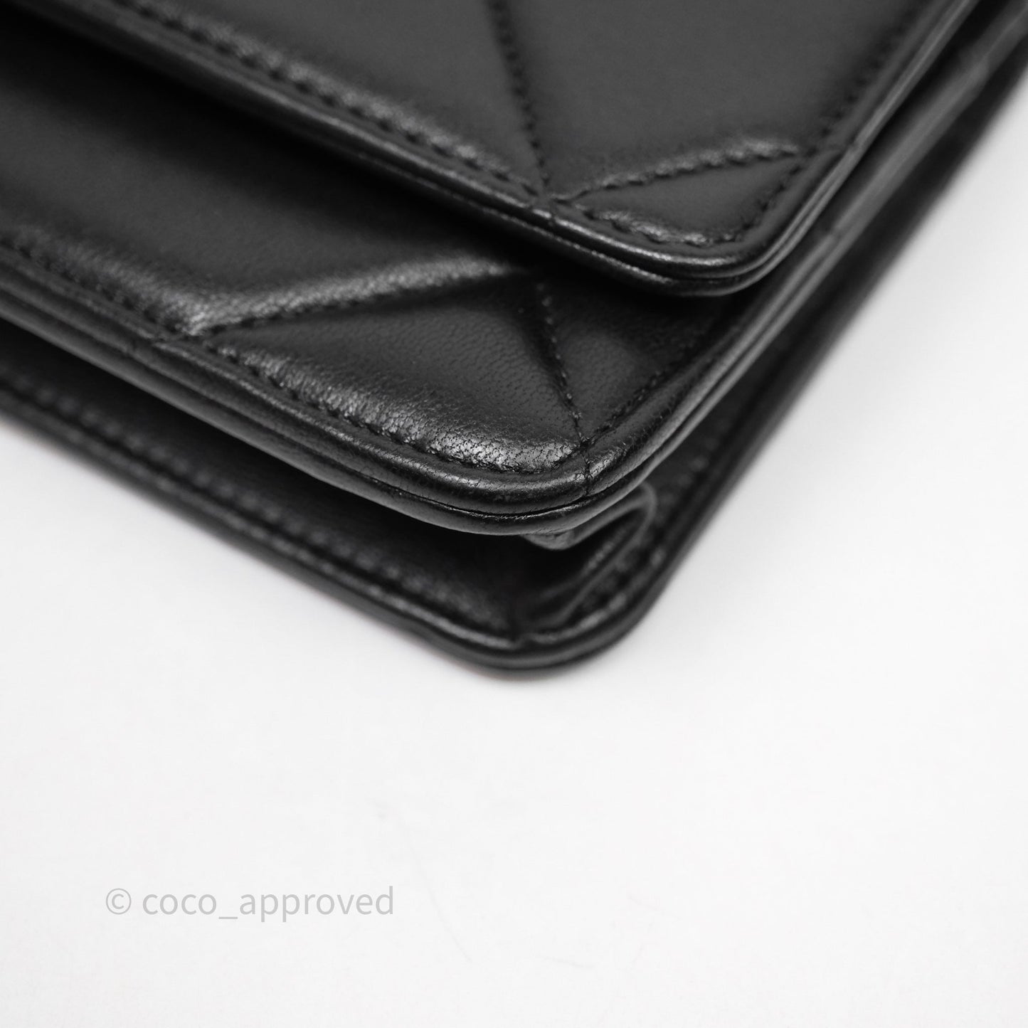 Chanel 19 Wallet on Chain WOC Black Mixed Hardware
