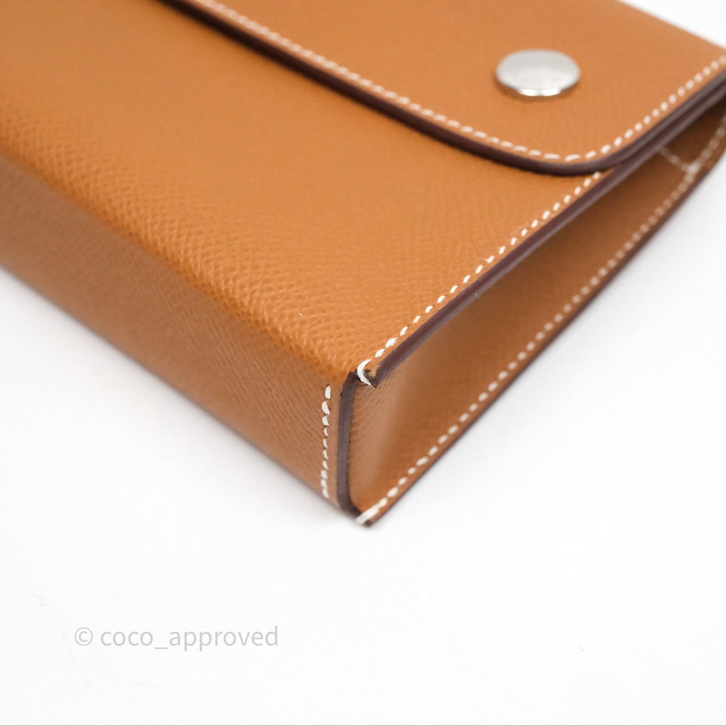 Hermès Hermesnap Wallet Epsom Gold 37 Palladium Hardware