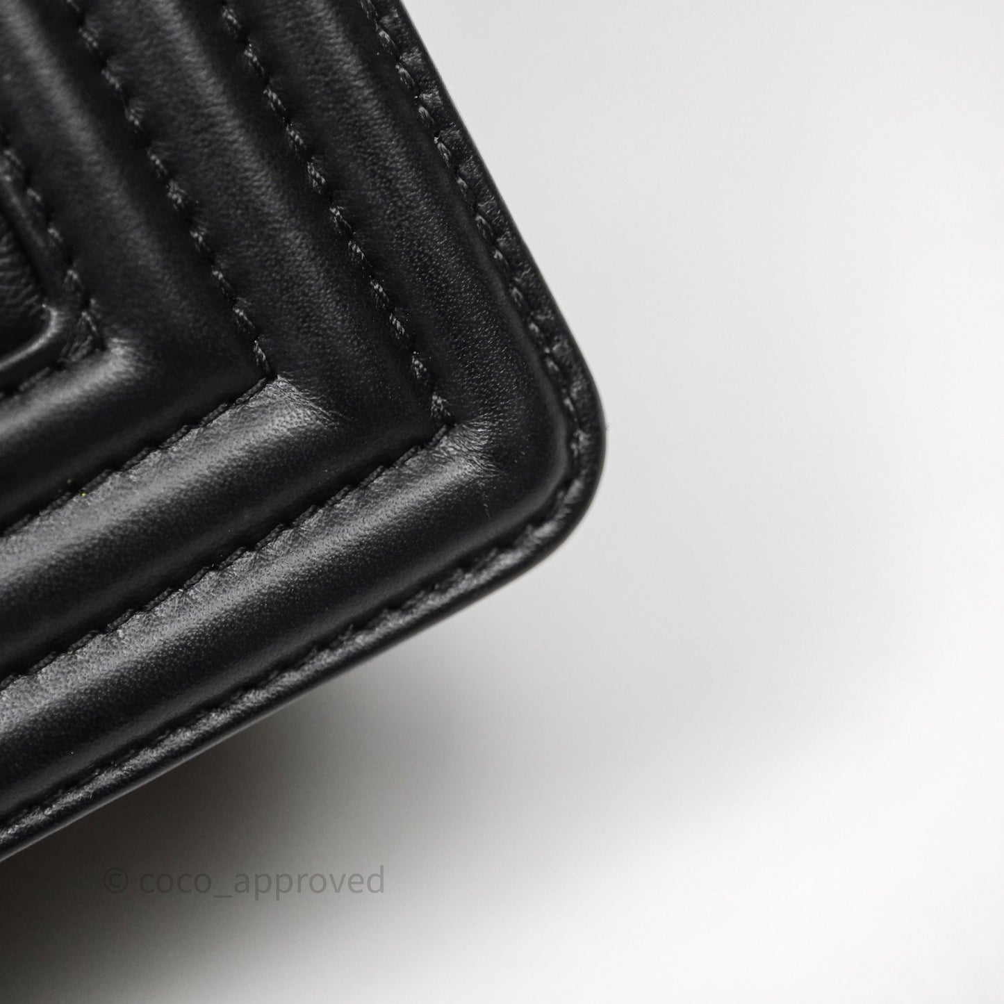 Chanel Medium Boy Quilted Black Lambskin Ruthenium Hardware