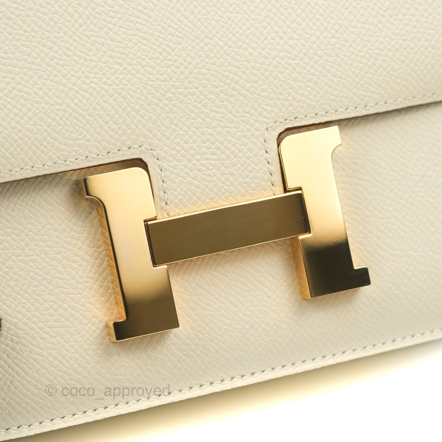 Hermès Constance Mini 18cm Nata Epsom Rose Gold Hardware