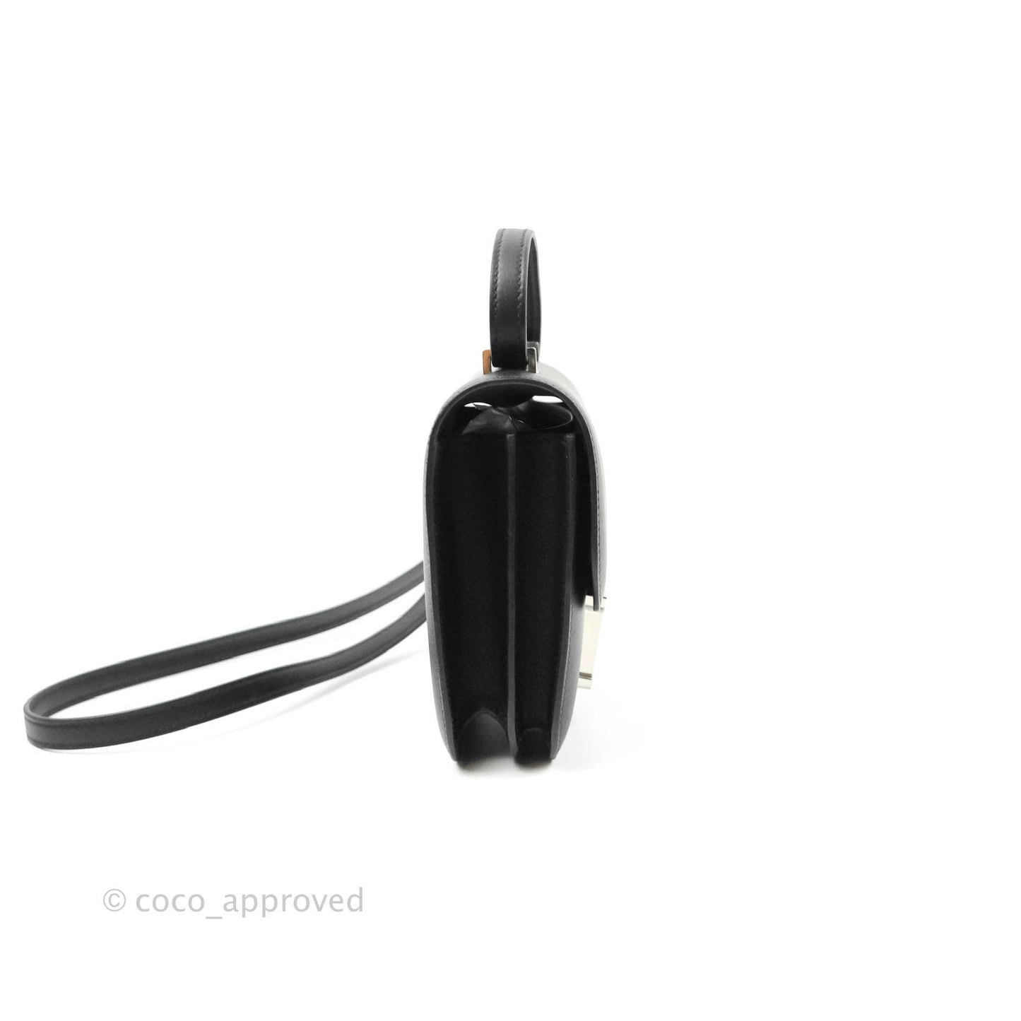 Hermès Constance Mini 18cm Black Swift Marble Lock