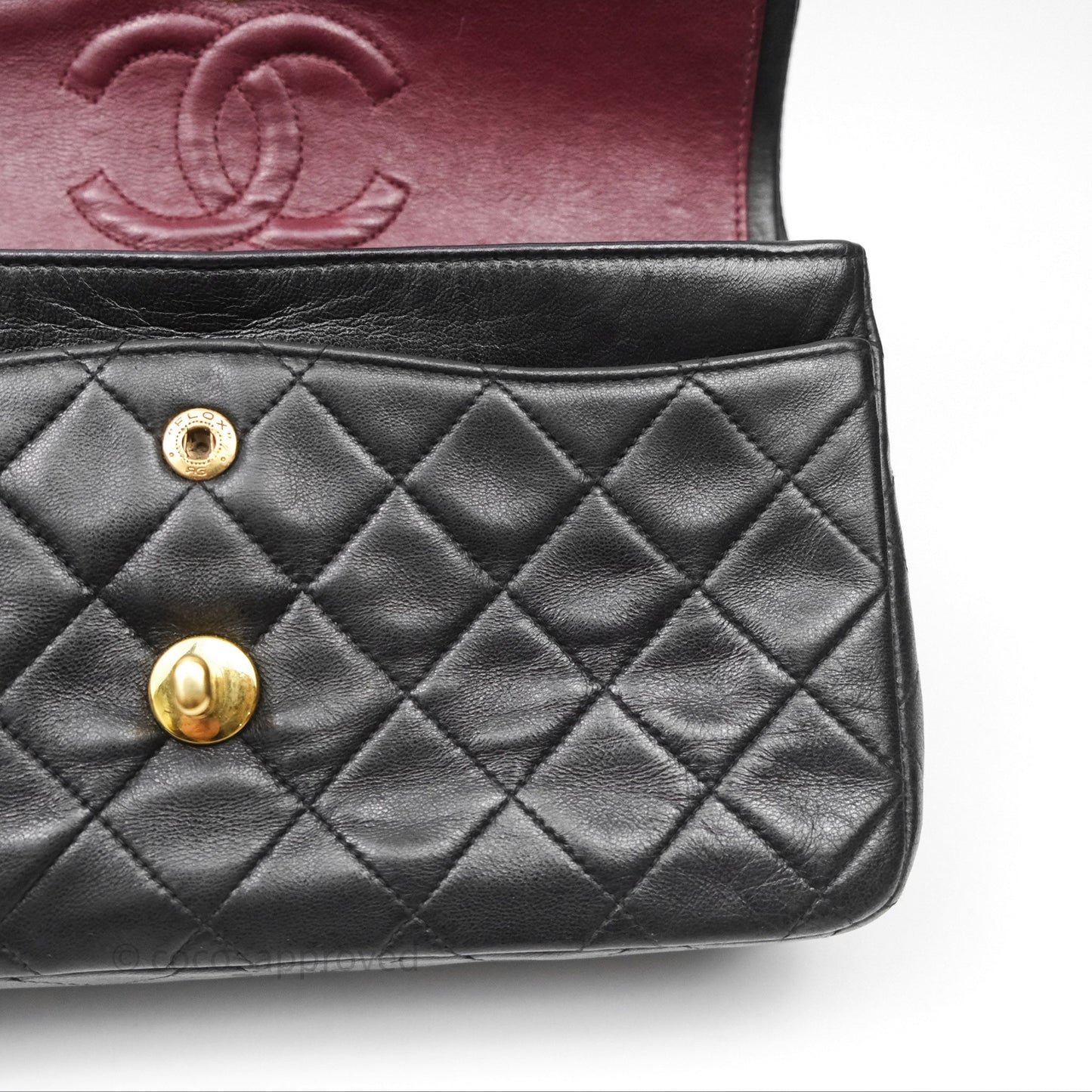 Chanel Classic Vintage Small Flap Black Lambskin 24K Gold Hardware