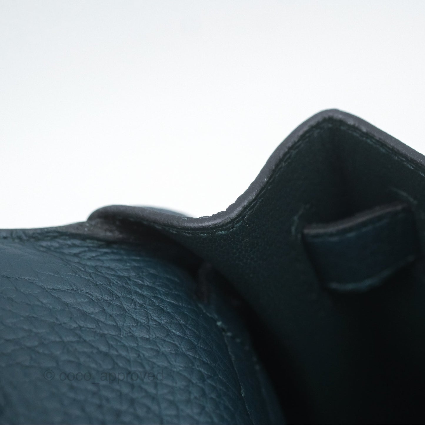 Hermès Kelly 28 Retourne Dark Green Clemence Gold Hardware