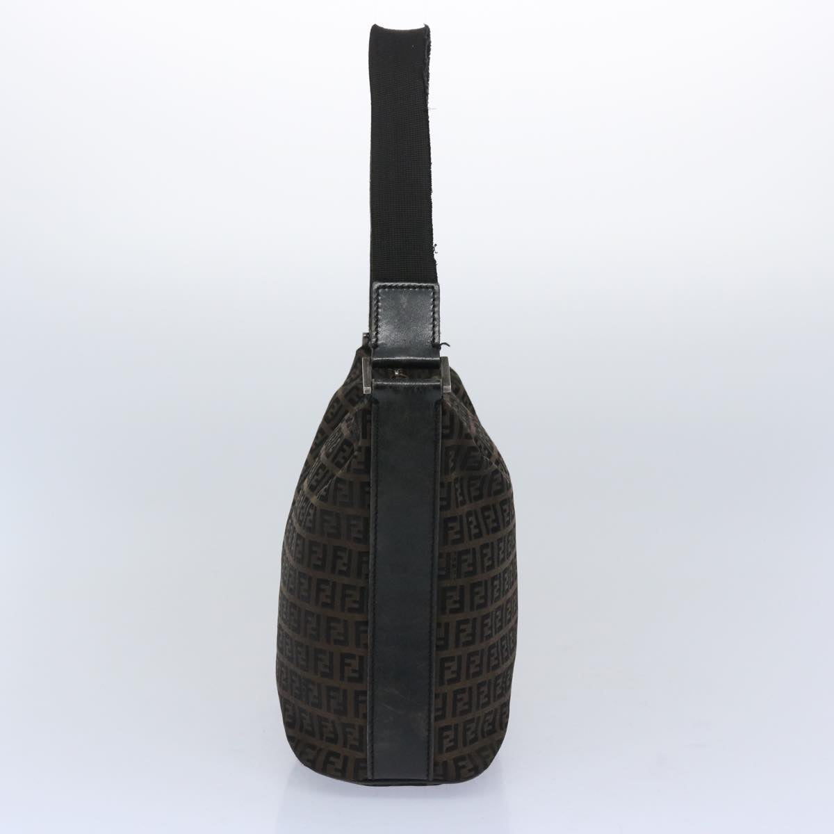 Luxury FendiZucchino Canvas Shoulder Bag Brown66016