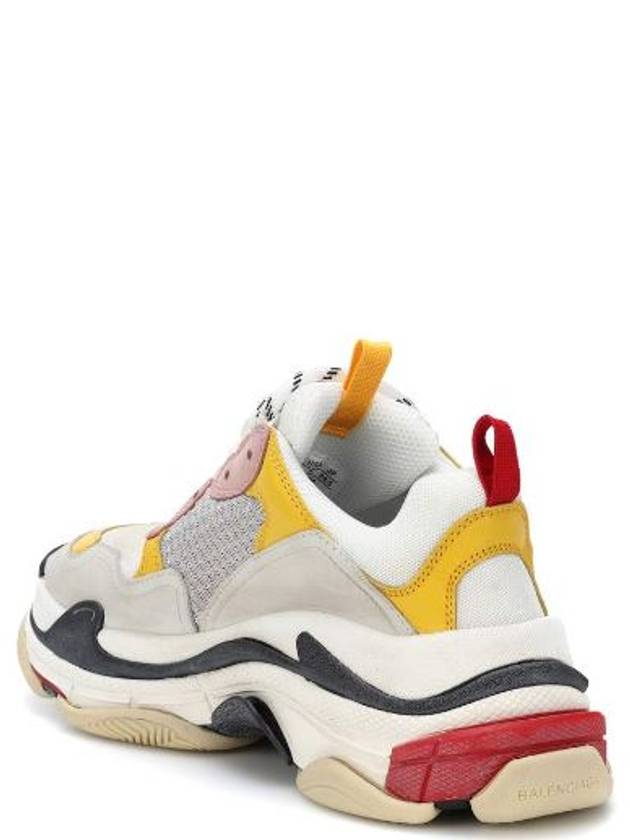 Luxury Balenciaga Triple S Low Top Sneakers Cream Yellow
