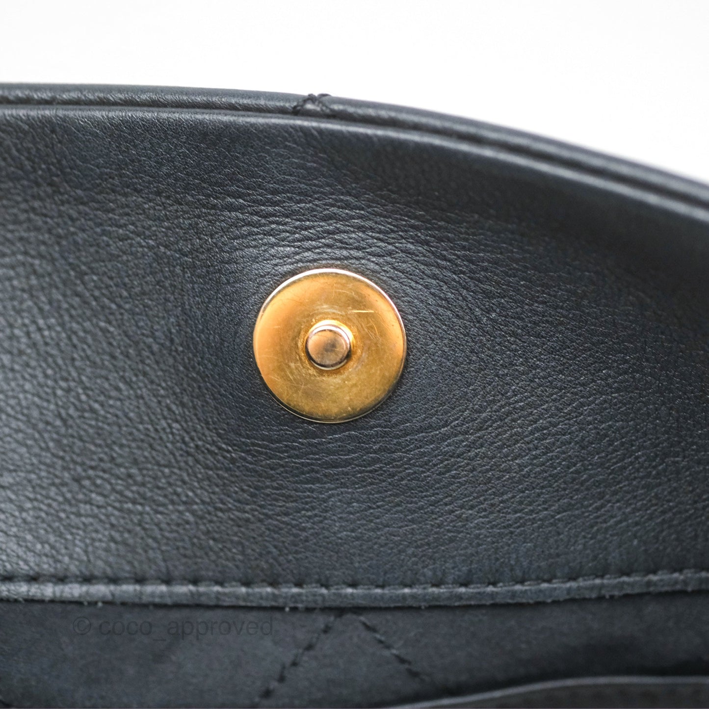 Chanel Large Hobo Tote Lambskin Black Aged Gold Hardware