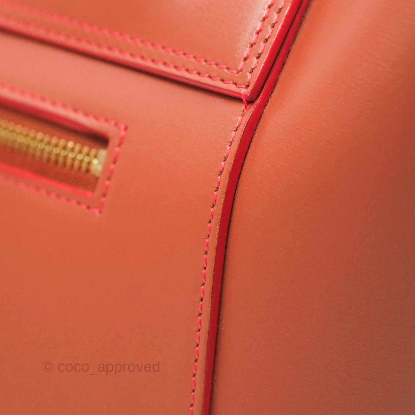 Celine Micro Belt Bag Terracotta Smooth Leather Gold Hardware