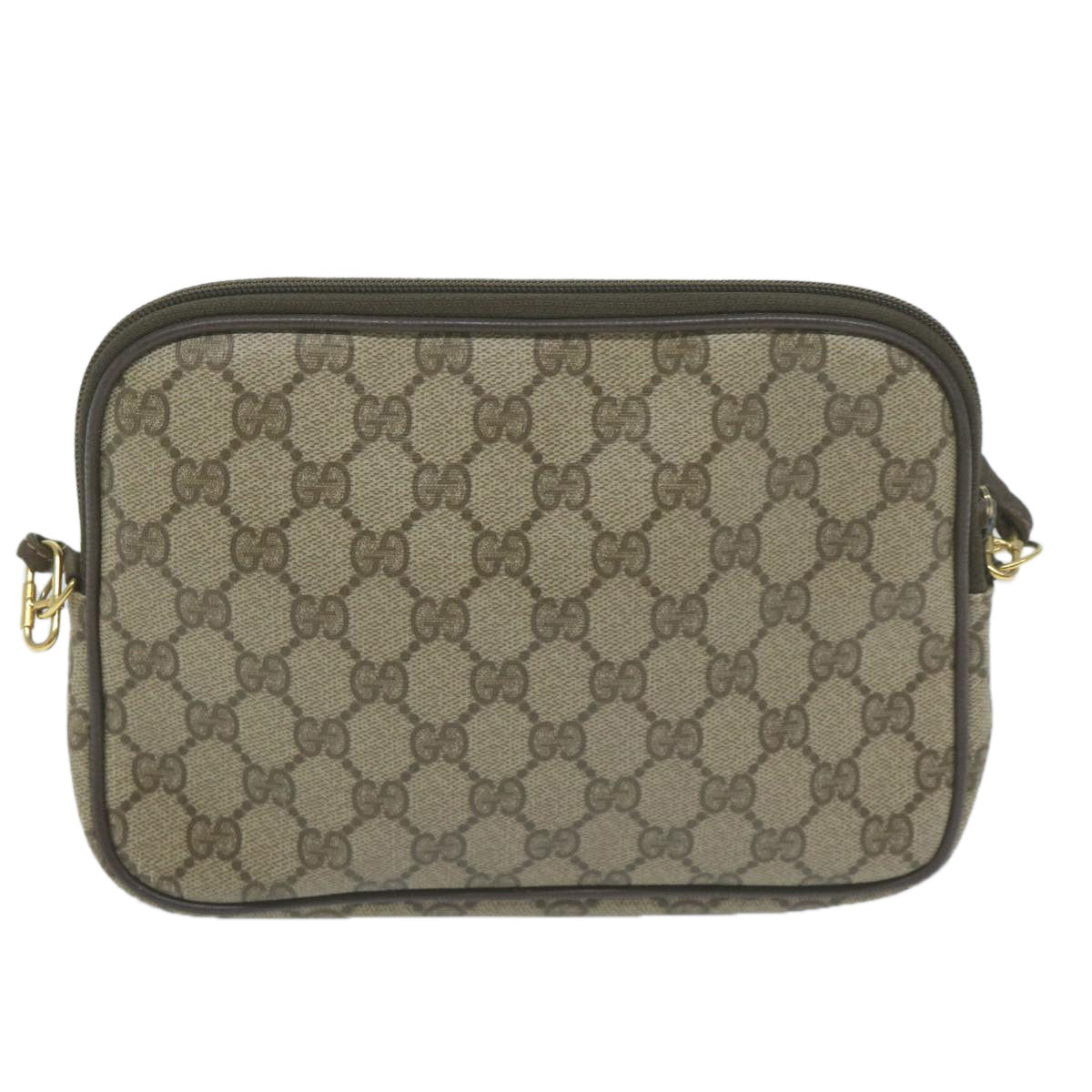 GUCCI GG Supreme Shoulder Bag PVC Beige 97 02 068  66060