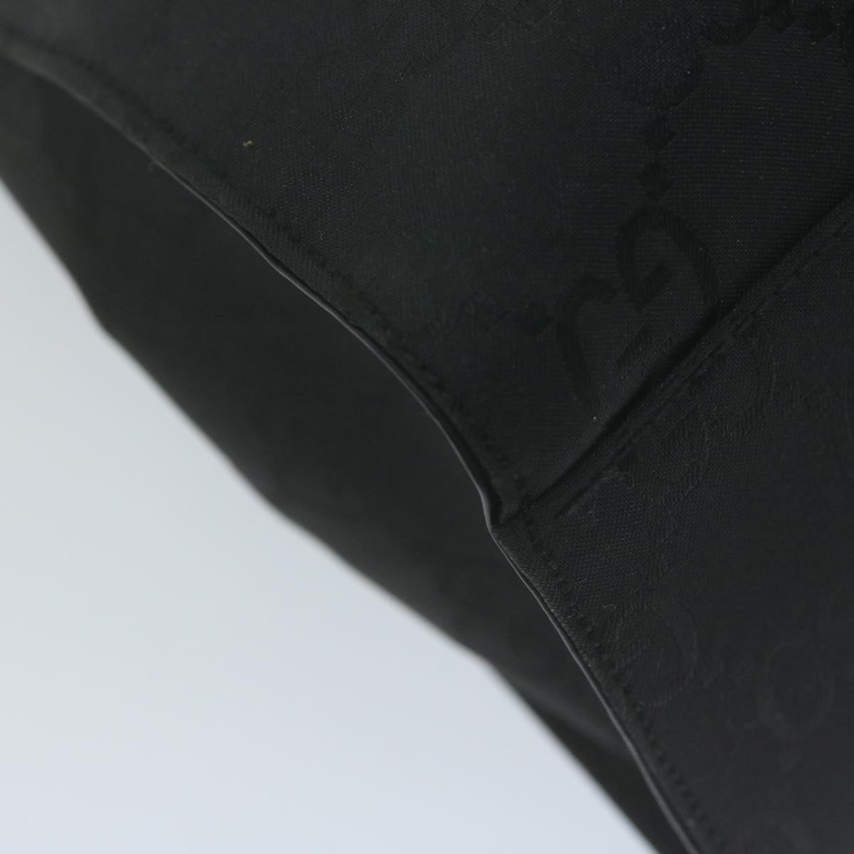 GUCCI Bamboo GG Canvas Hand Bag Black 002 1016  66078