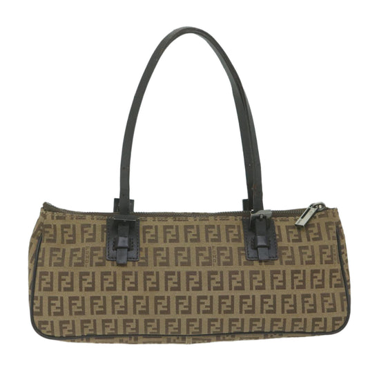 Luxury FendiZucchino Canvas Hand Bag Beige66080