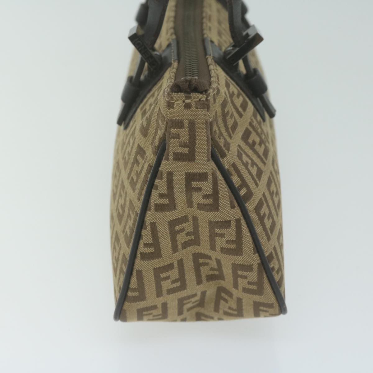 Luxury FendiZucchino Canvas Hand Bag Beige66080
