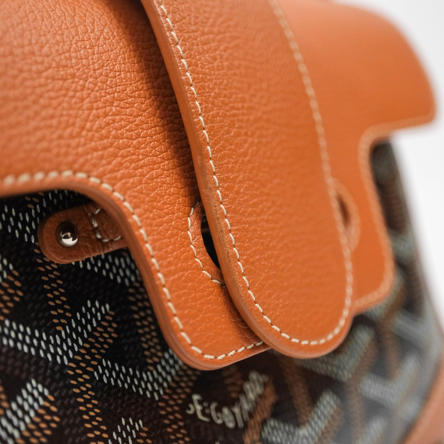 Goyard Saïgon Mini Bag Tan Goyardine Canvas/Chevroches Calfskin