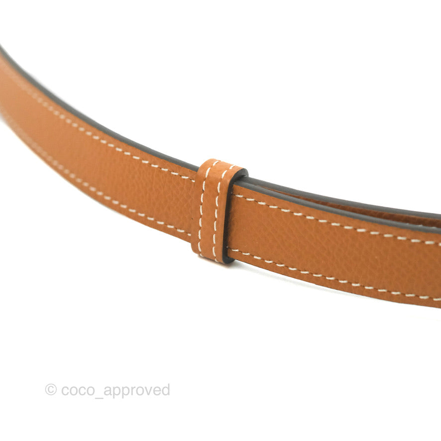 Hermès Kelly Buckle Belt Gold Epsom Palladium Hardware