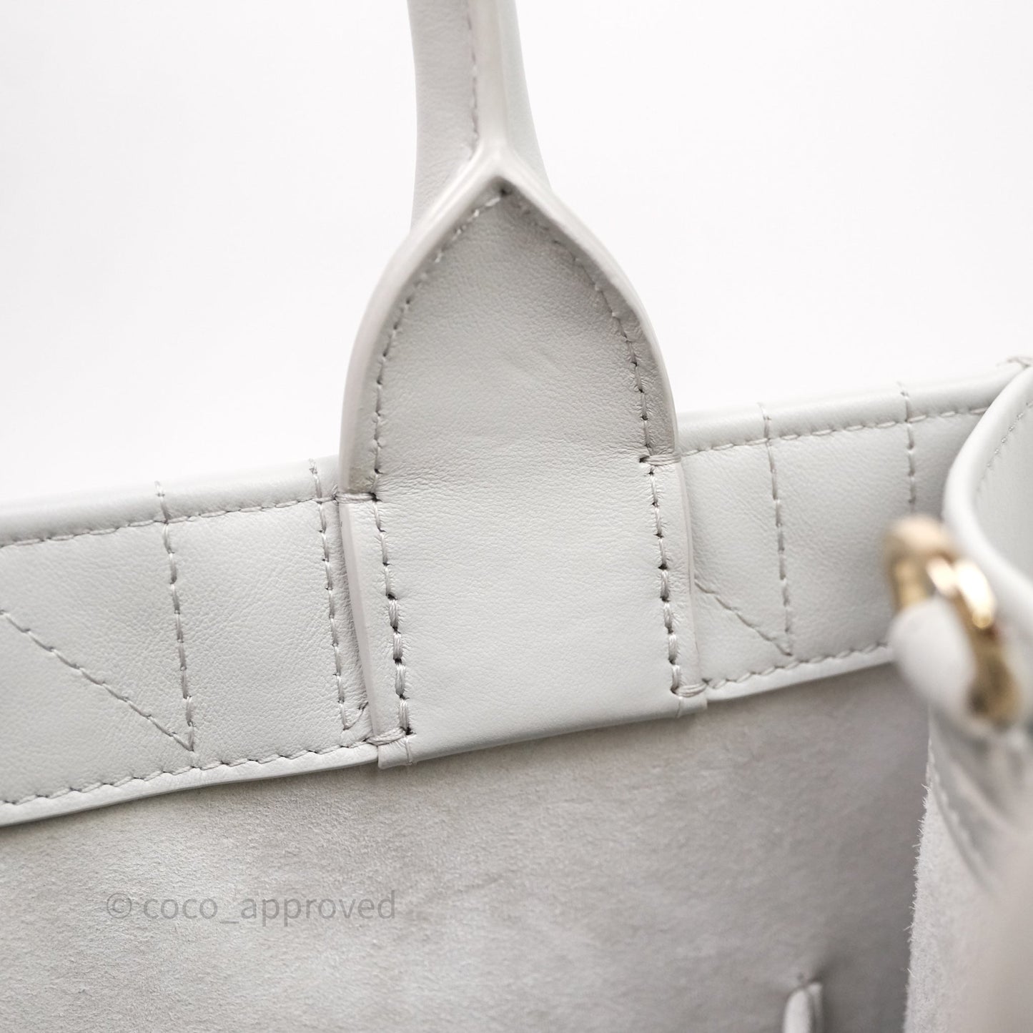 Christian Dior Small Dior Book Tote Cloud Gray Macrocannage Calfskin