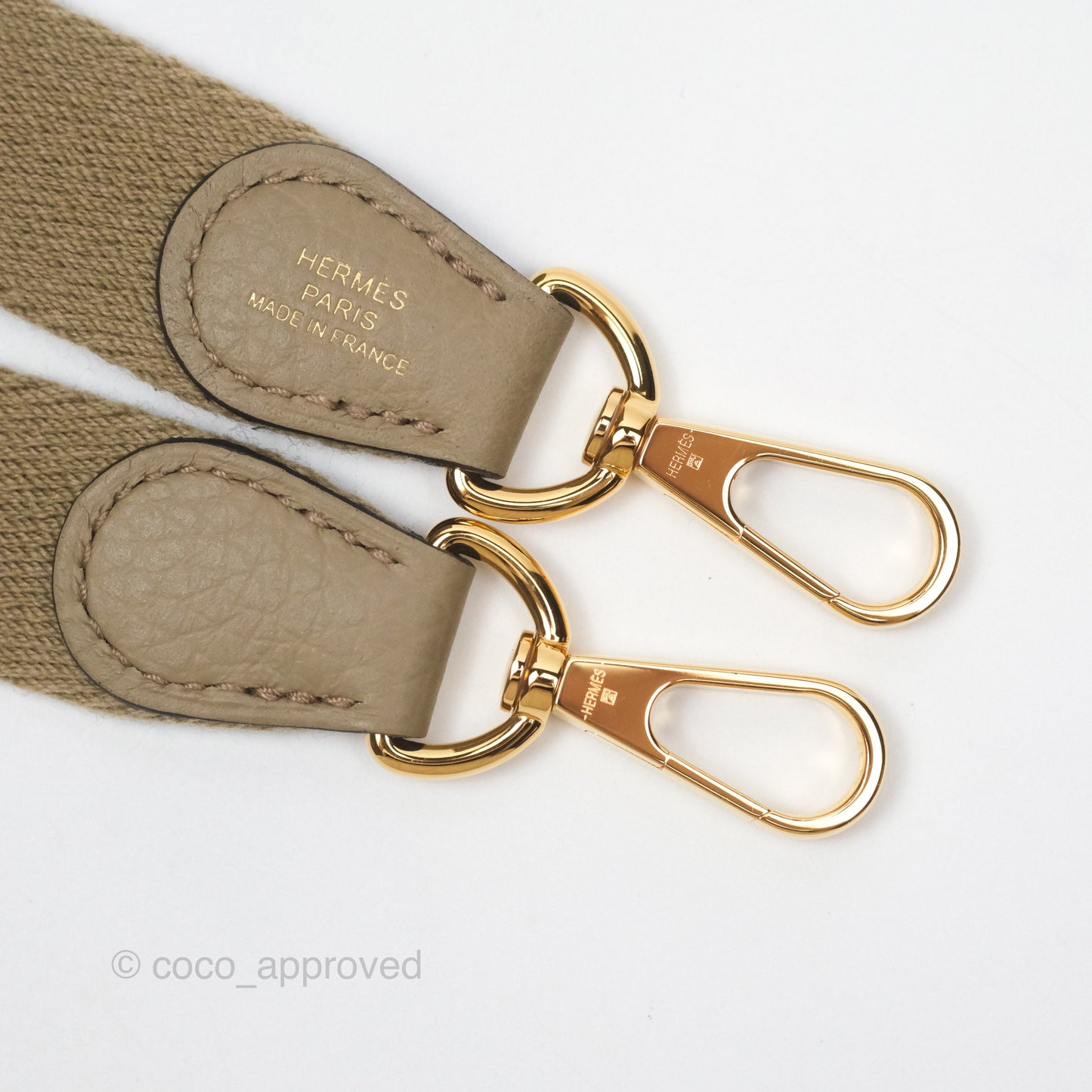 Hermès Mini Evelyne 16 Beige Marfa 8Q Clemence Gold Hardware