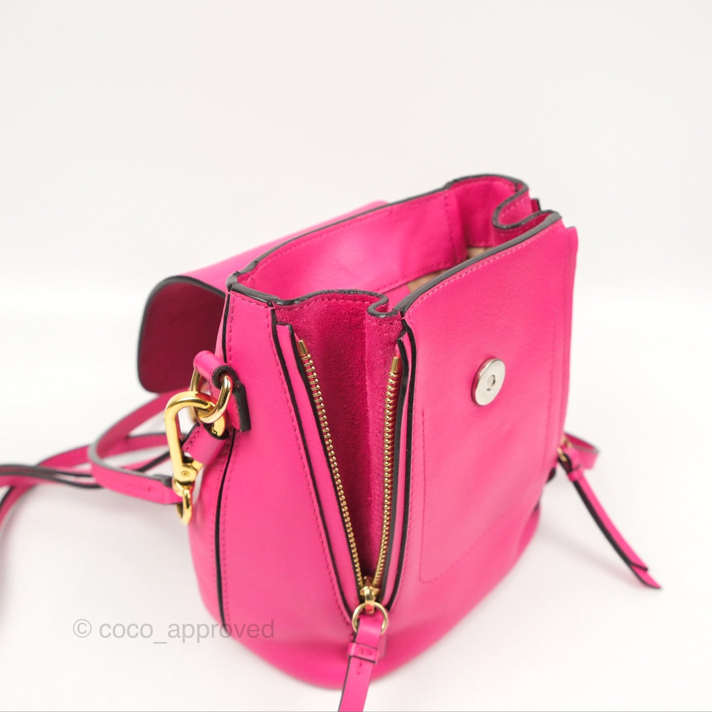 Chloé Mini Faye Backpack Hot Pink