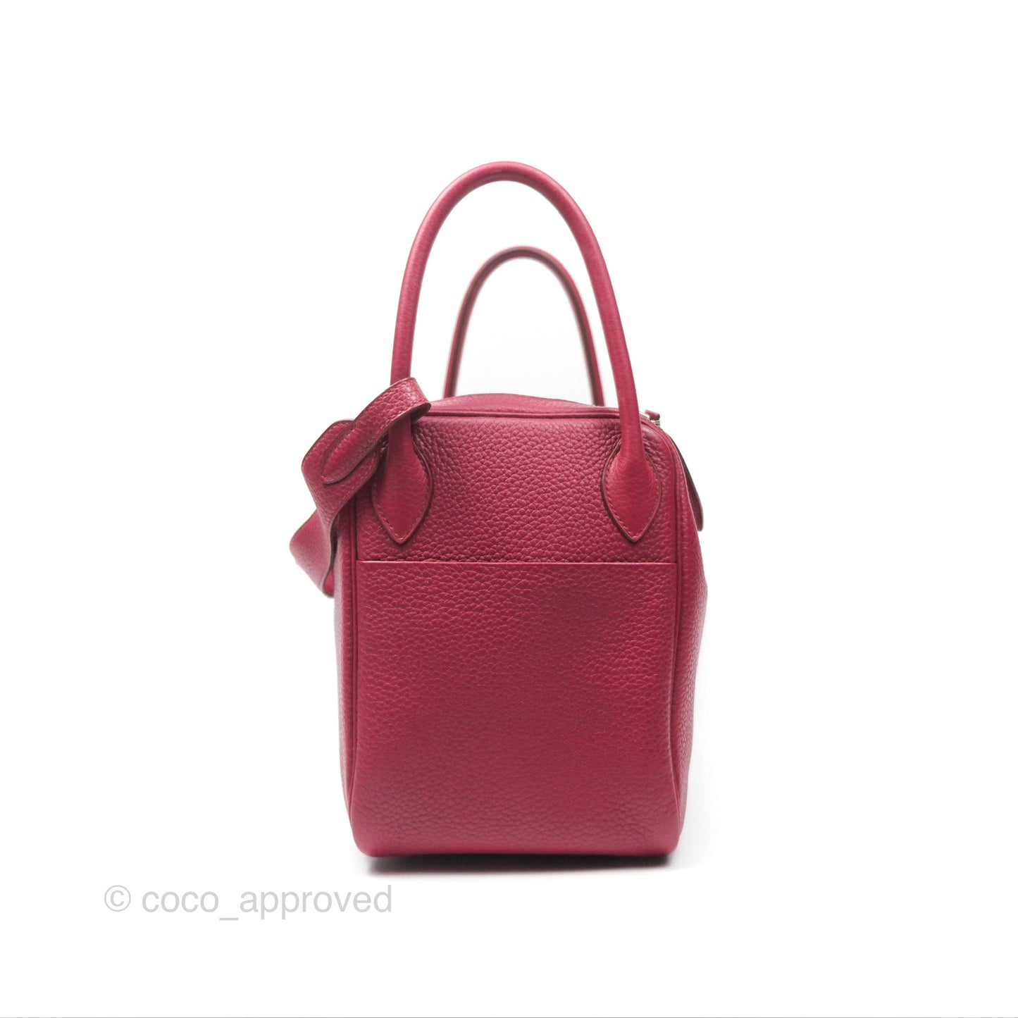 Hermès Lindy 30 Rubis Clemence Palladium Hardware