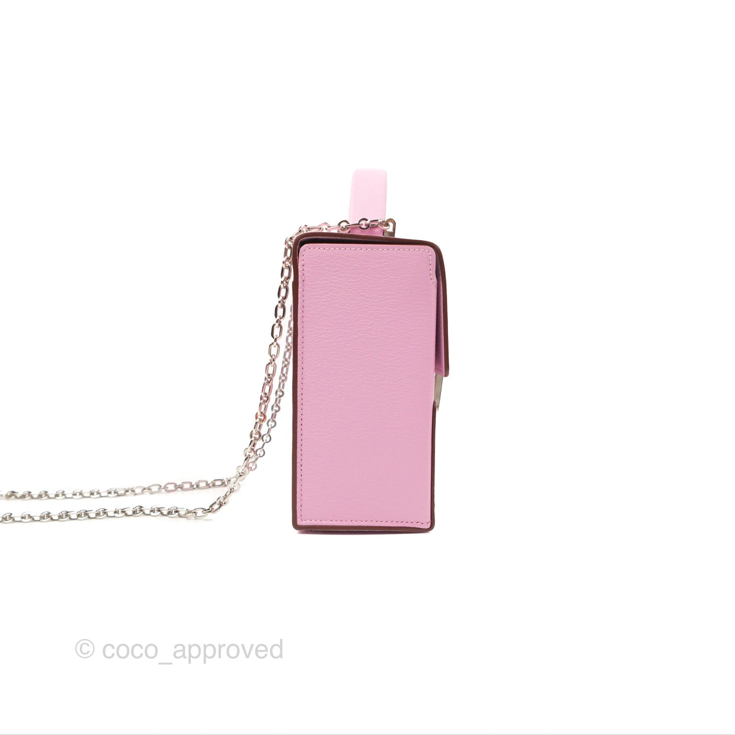 Hermès Cinhetic Box Bag Mauve Sylvestre Chevre Mysore Palladium Hardware