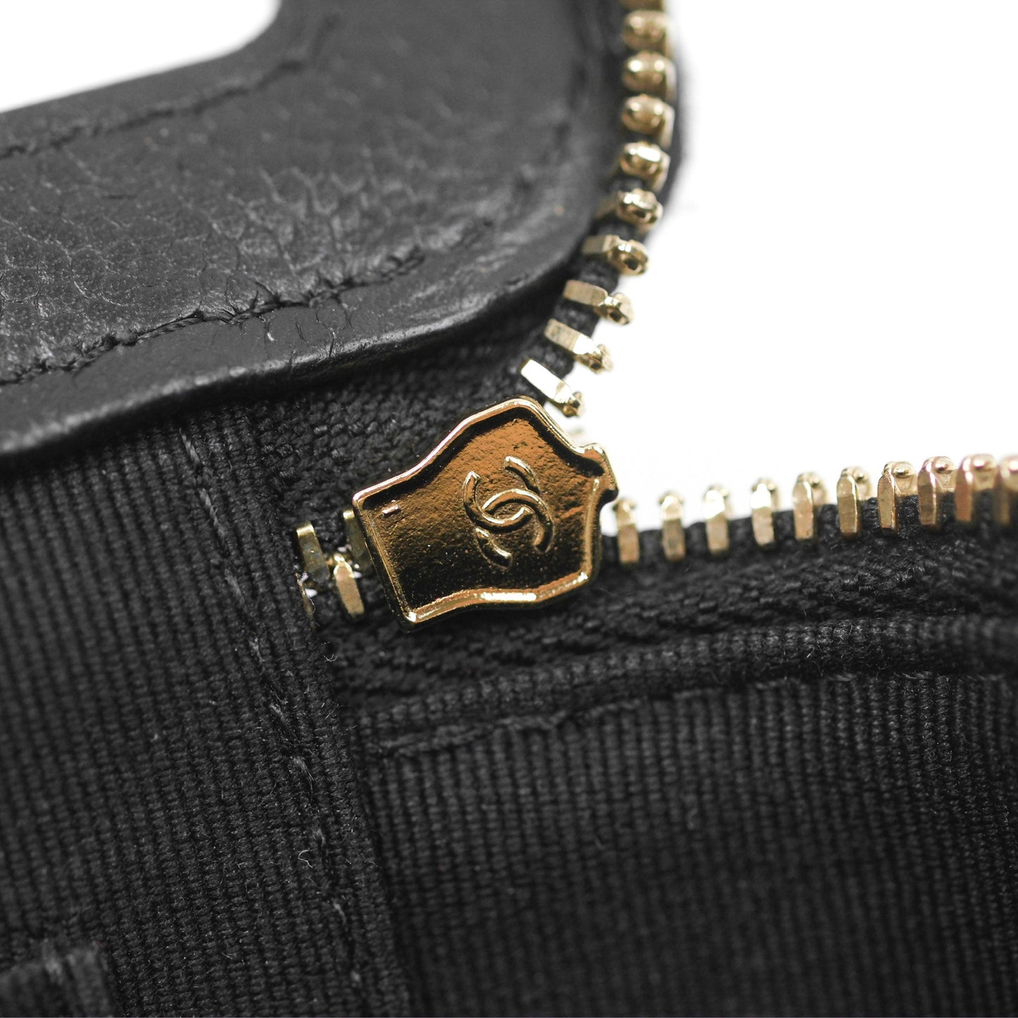 Chanel Vanity Rectangular with CC Chain Black Caviar Gold Hardware