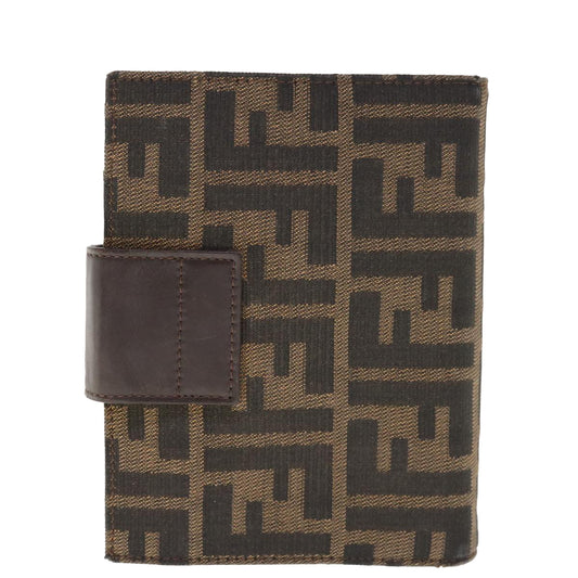 Luxury FendiZucca Canvas Day Planner Cover Brown66144