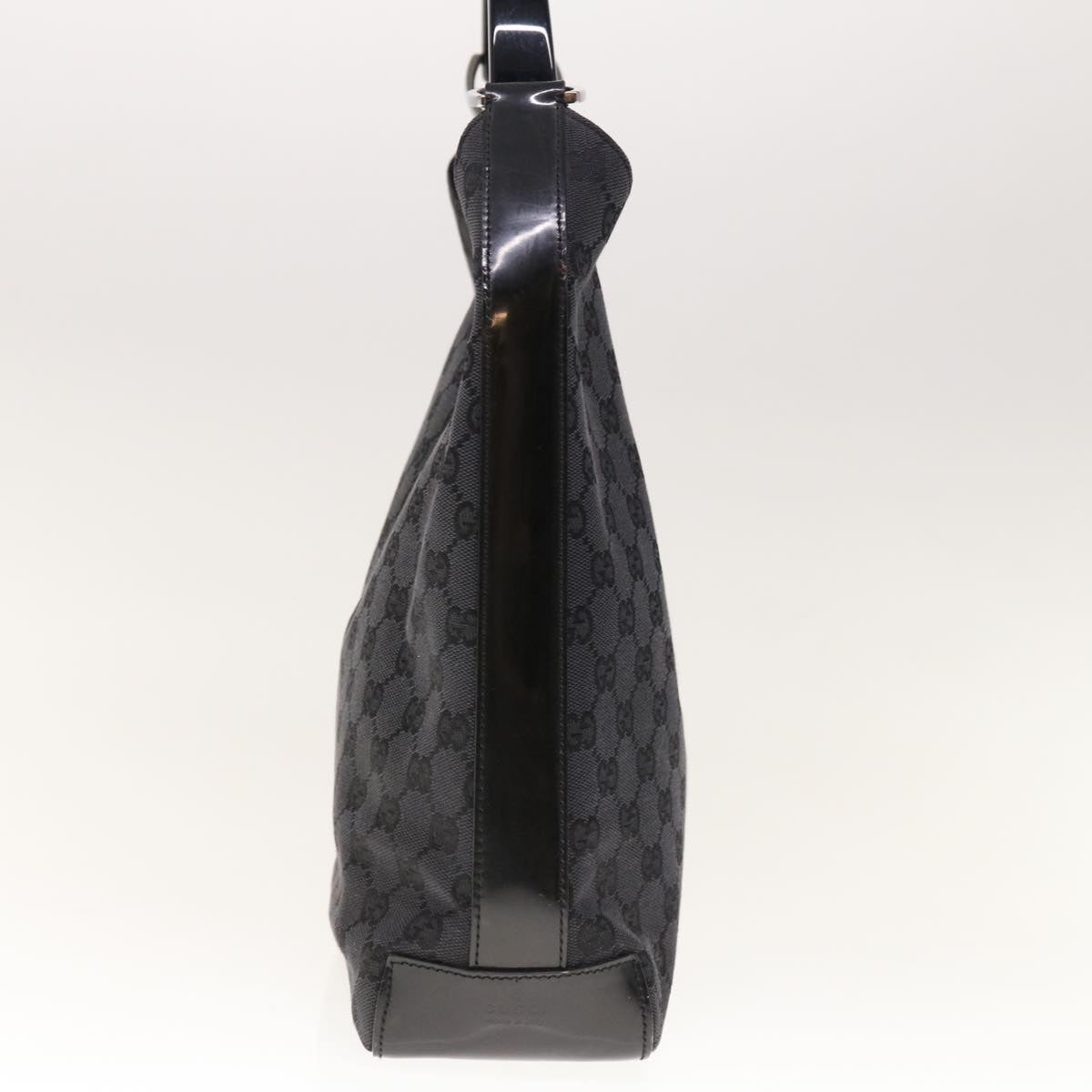 GUCCI GG Canvas Shoulder Bag Black  66147