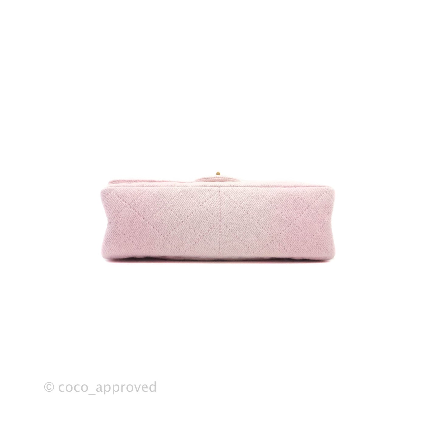 Chanel Reissue 226 Light Pink Fabric Aged Gold Hardware