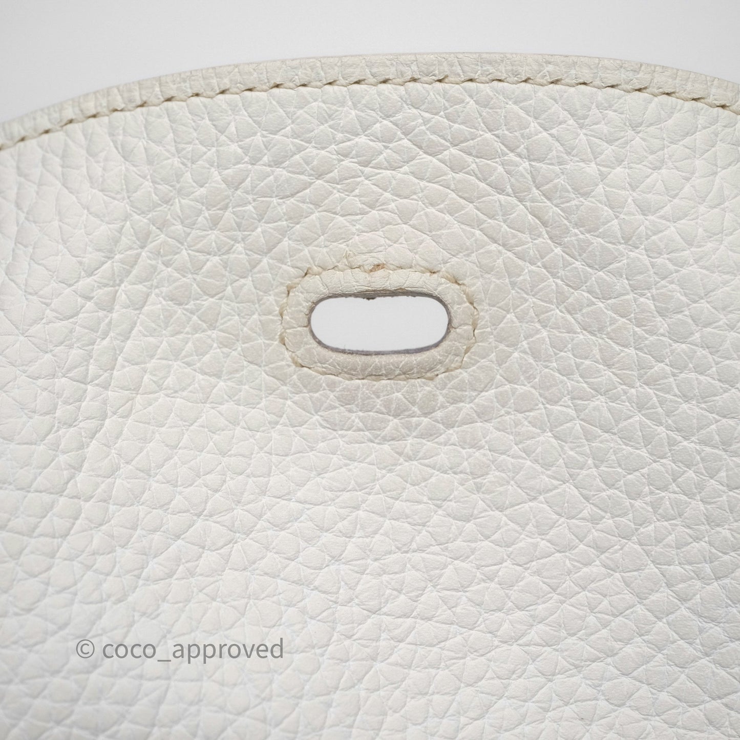 Hermès Lindy 30 White Clemence Palladium Hardware