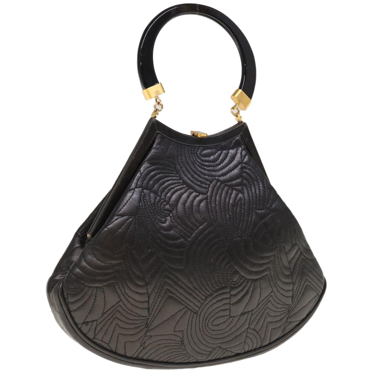 Luxury FendiHand Bag Leather Black66172