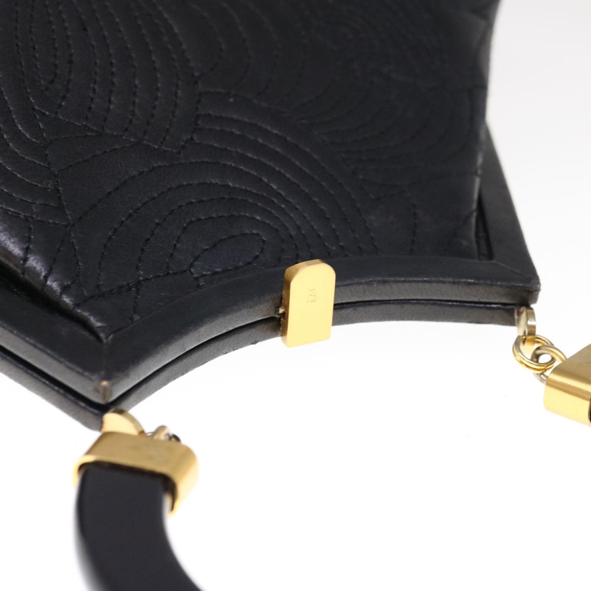 Luxury FendiHand Bag Leather Black66172